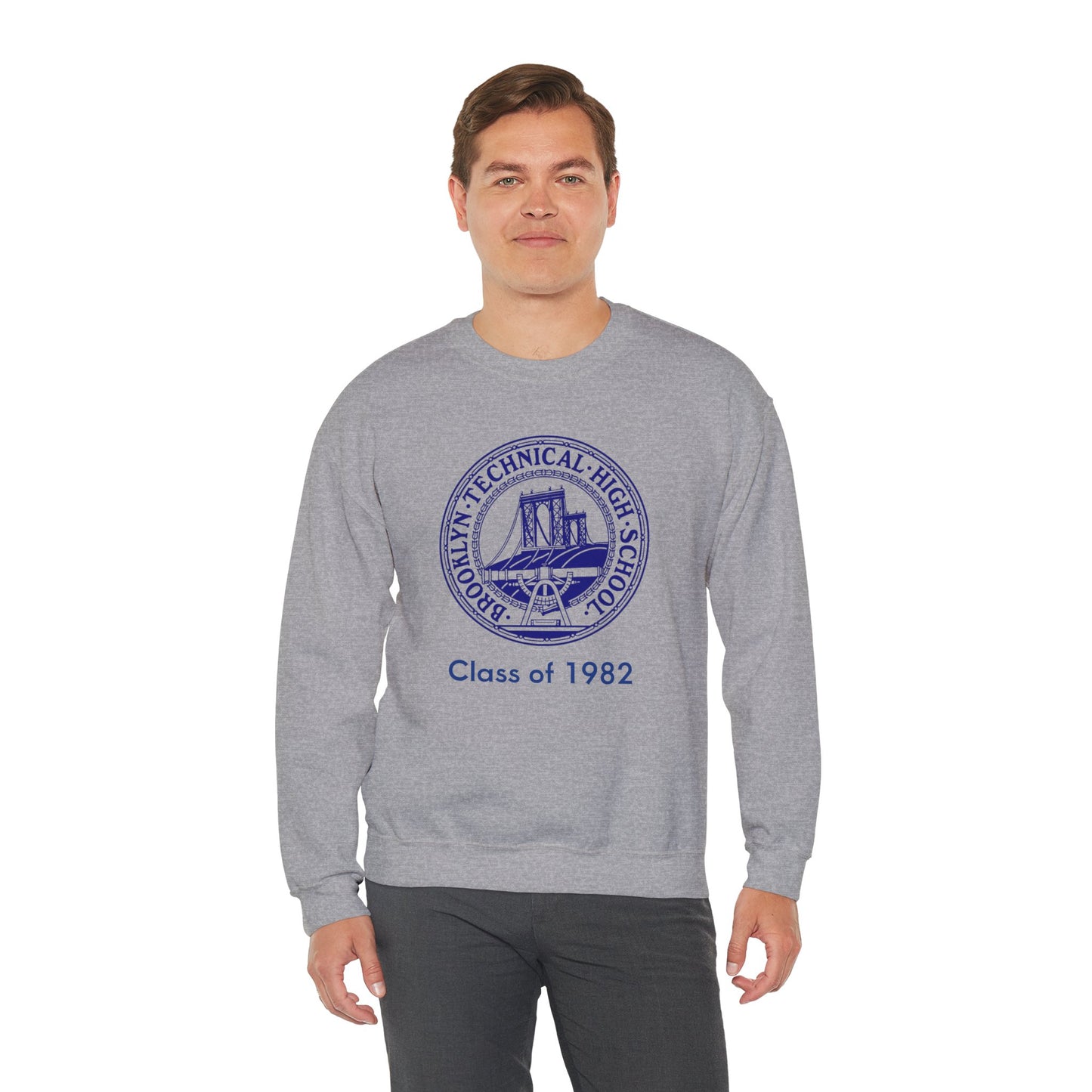 Classic Tech Logo - Men's Heavy Blend Crewneck Sweatshirt - Class Of 1982