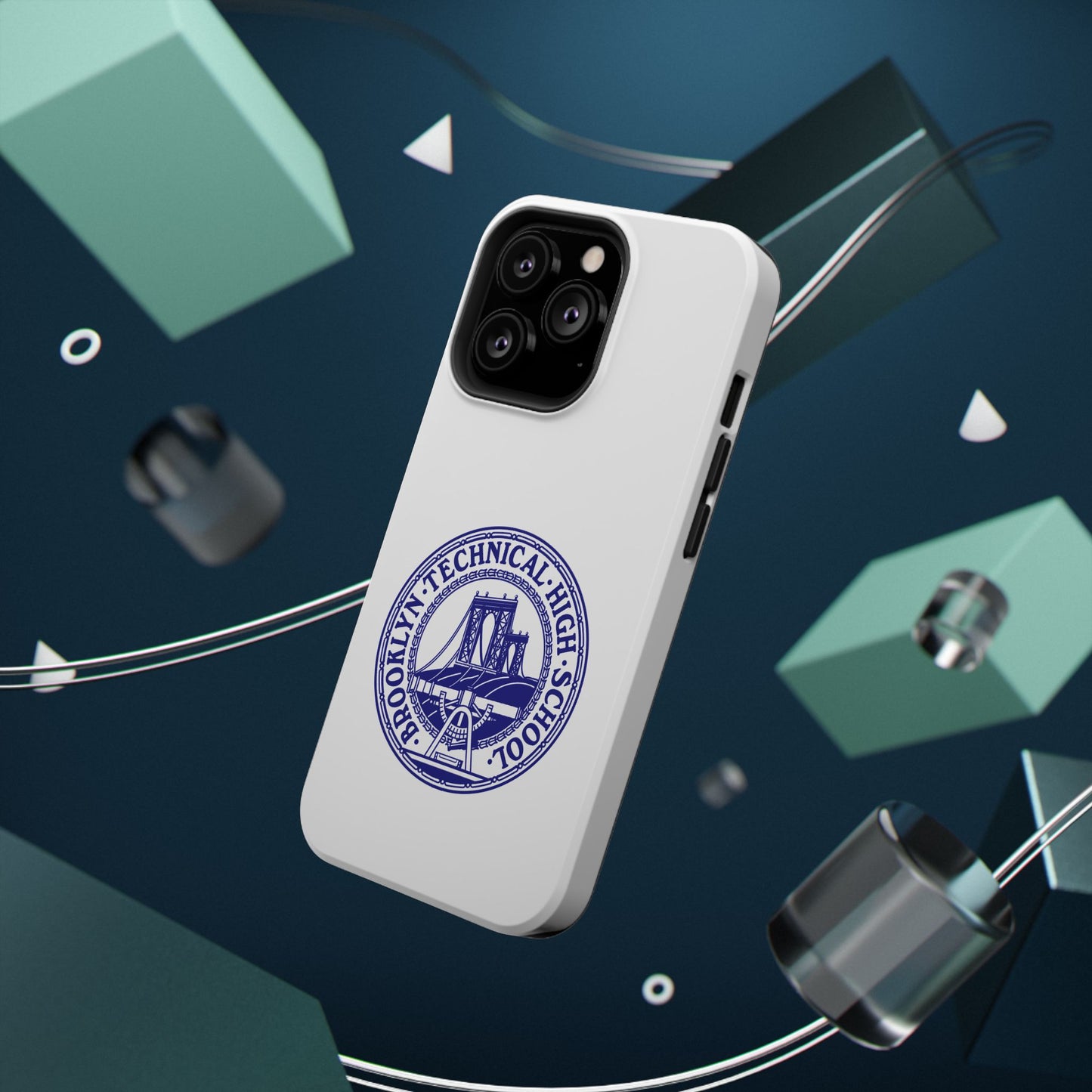 Classic Tech Seal - Impact-Resistant Phone Cases - Iphone Or Samsung - White