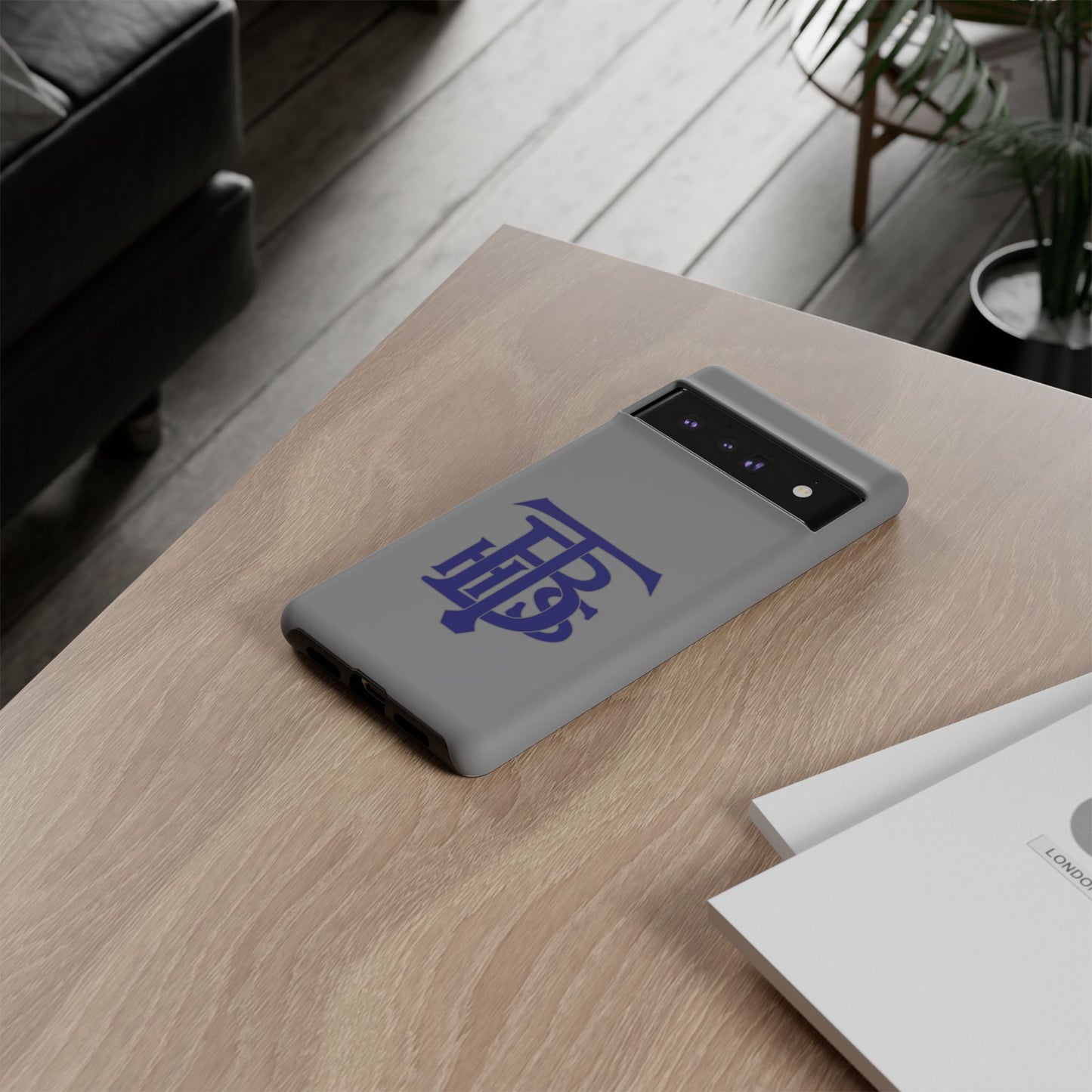 Stacked Logo - Tough Phone Cases - Gray - Google phones