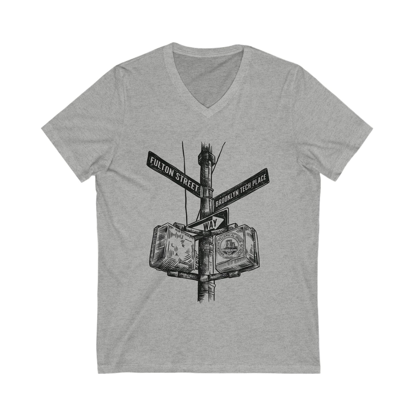 Boutique - Fulton St & Brooklyn Tech Pl - Men's V-Neck Tee