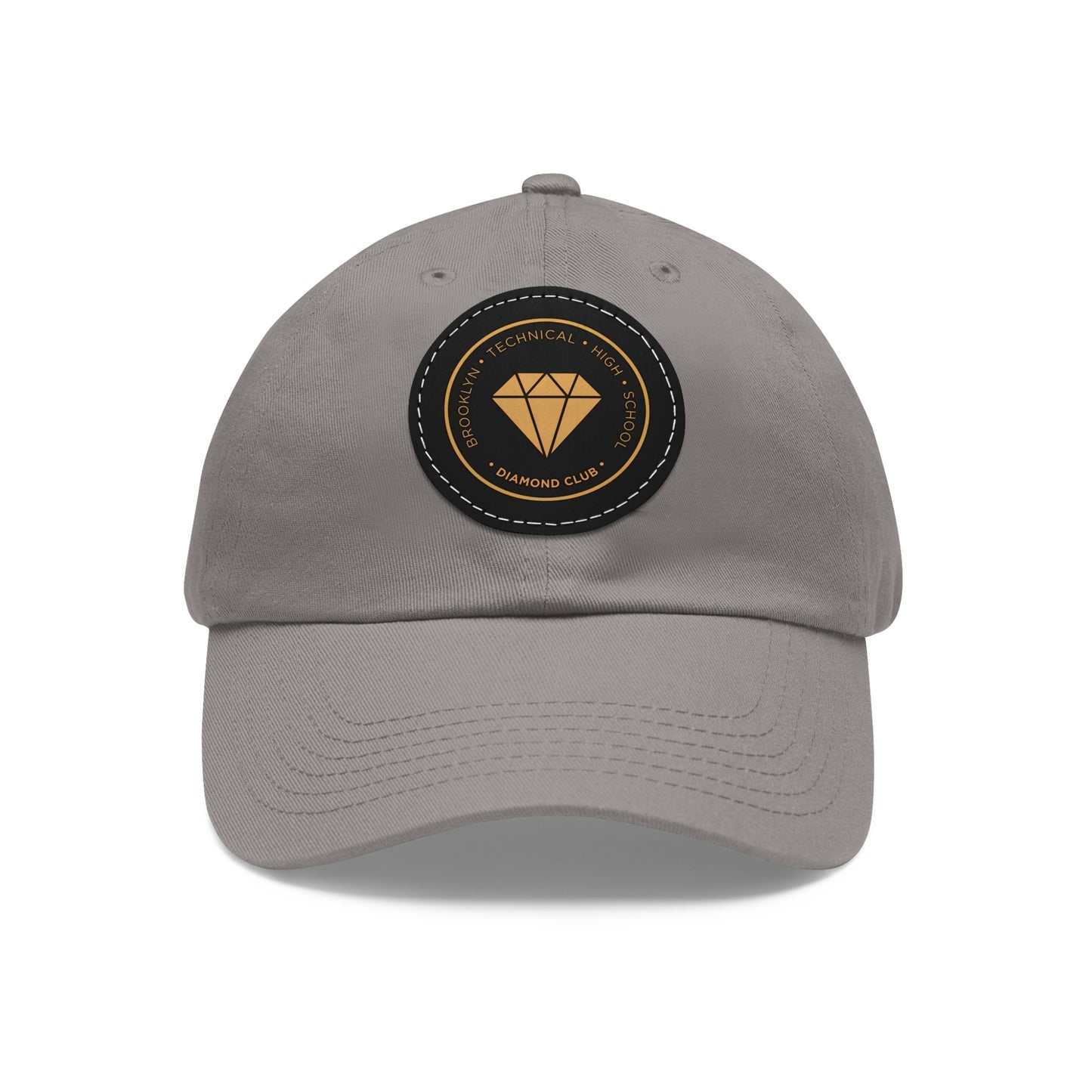 Diamond Club Logo - Hat With Circular Leather Patch - Navy