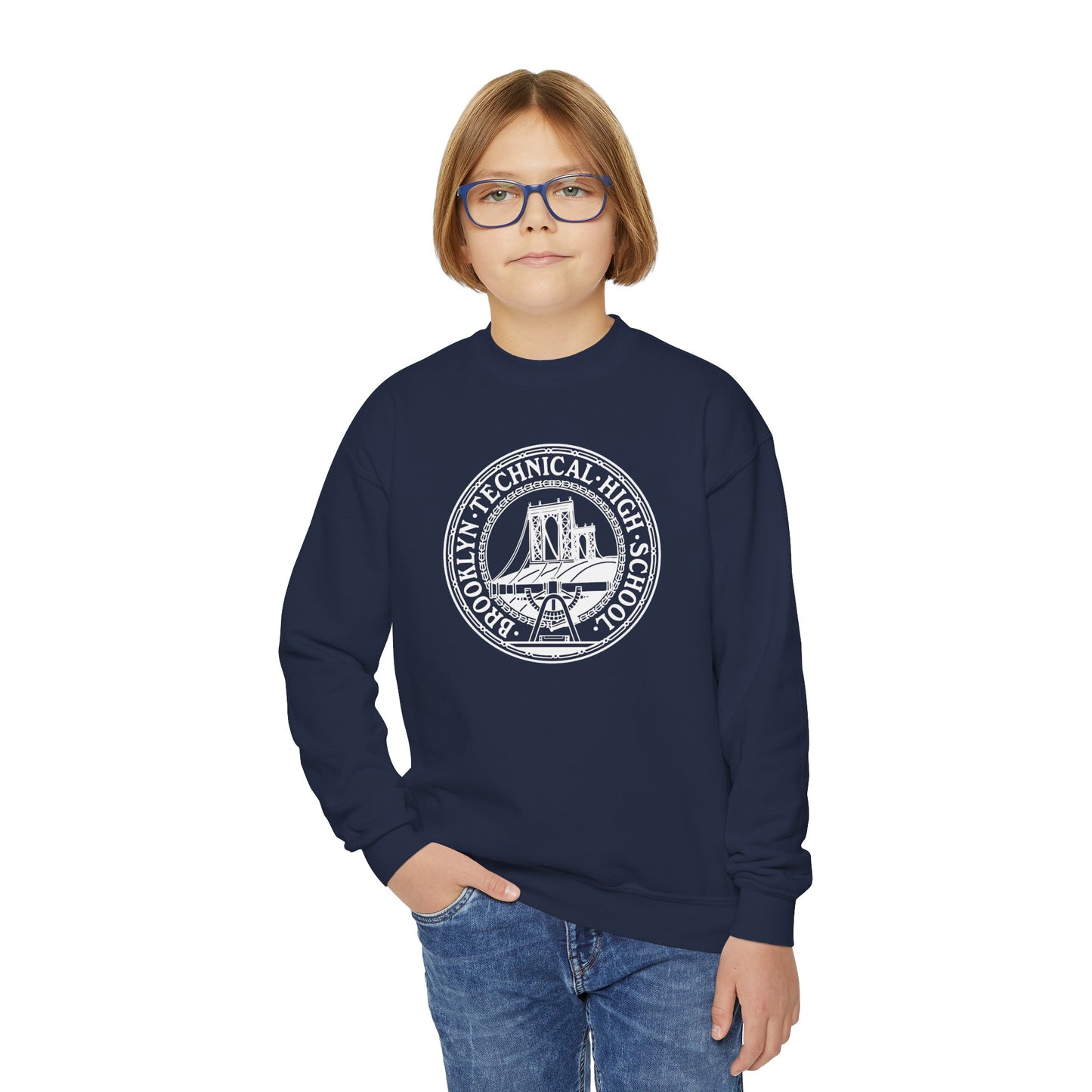 Family - Classic Tech Logo - Youth Crewneck Sweatshirt