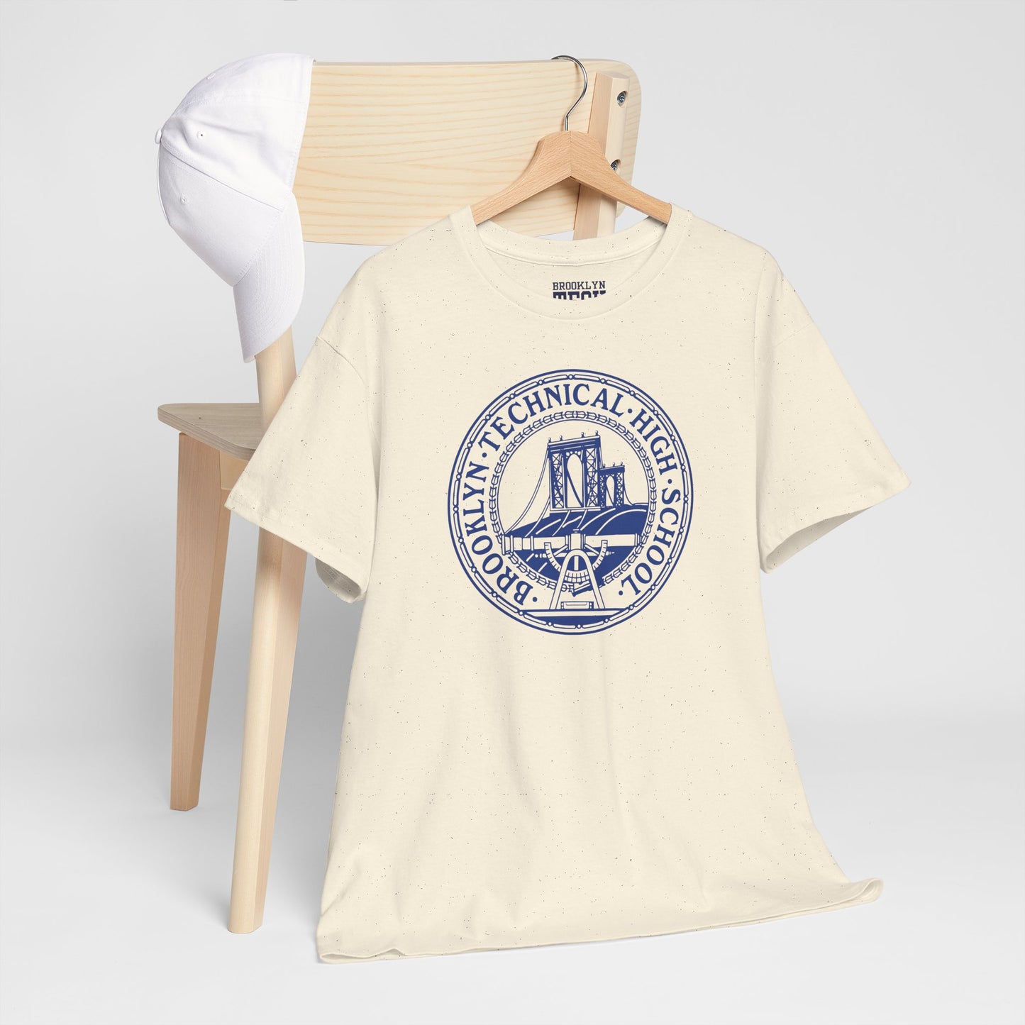 Classic Tech Logo - Blue Graphic - Men's Heavy Cotton Tee