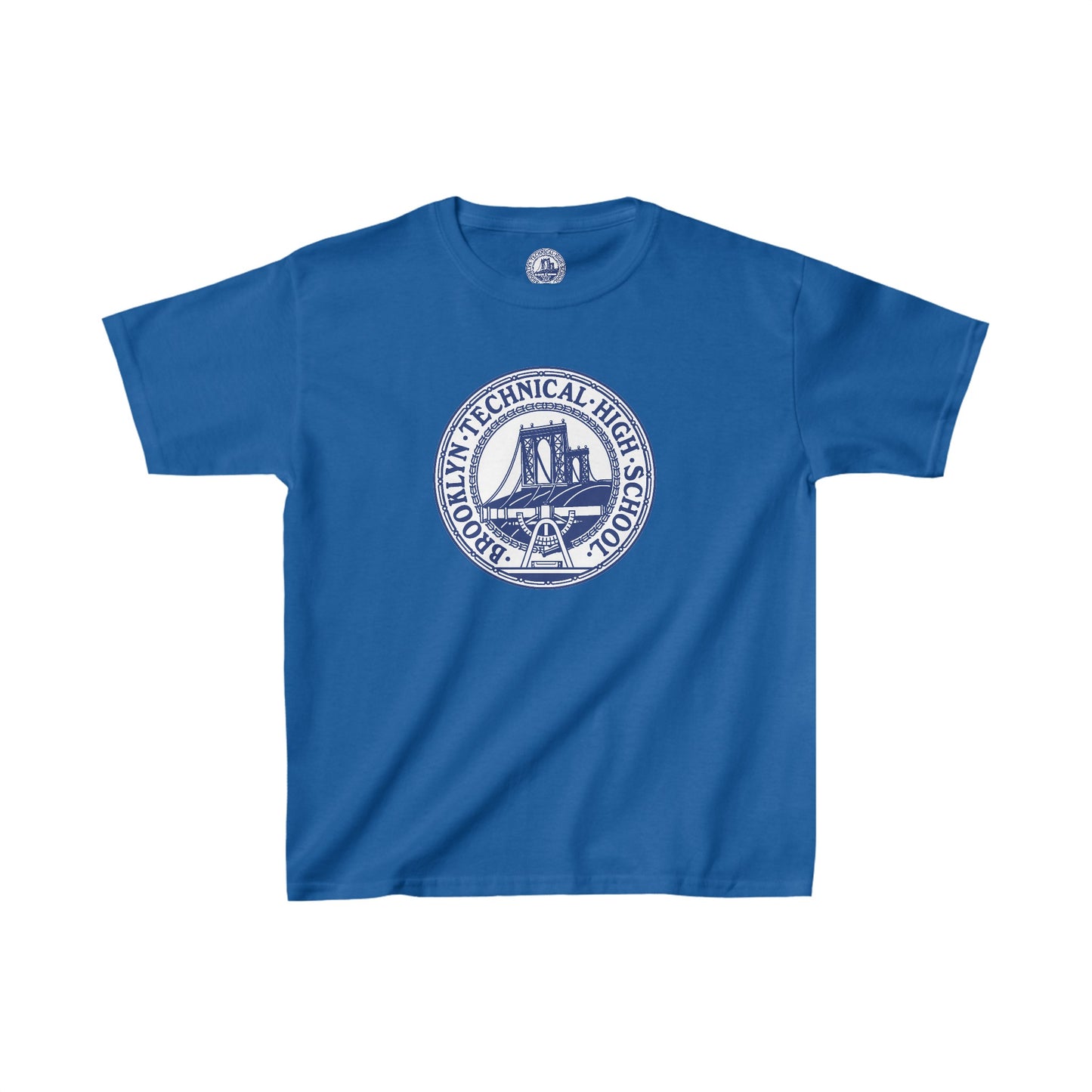 Family - Classic Tech Logo With Background - Kids Heavy Cotton T-Shirt