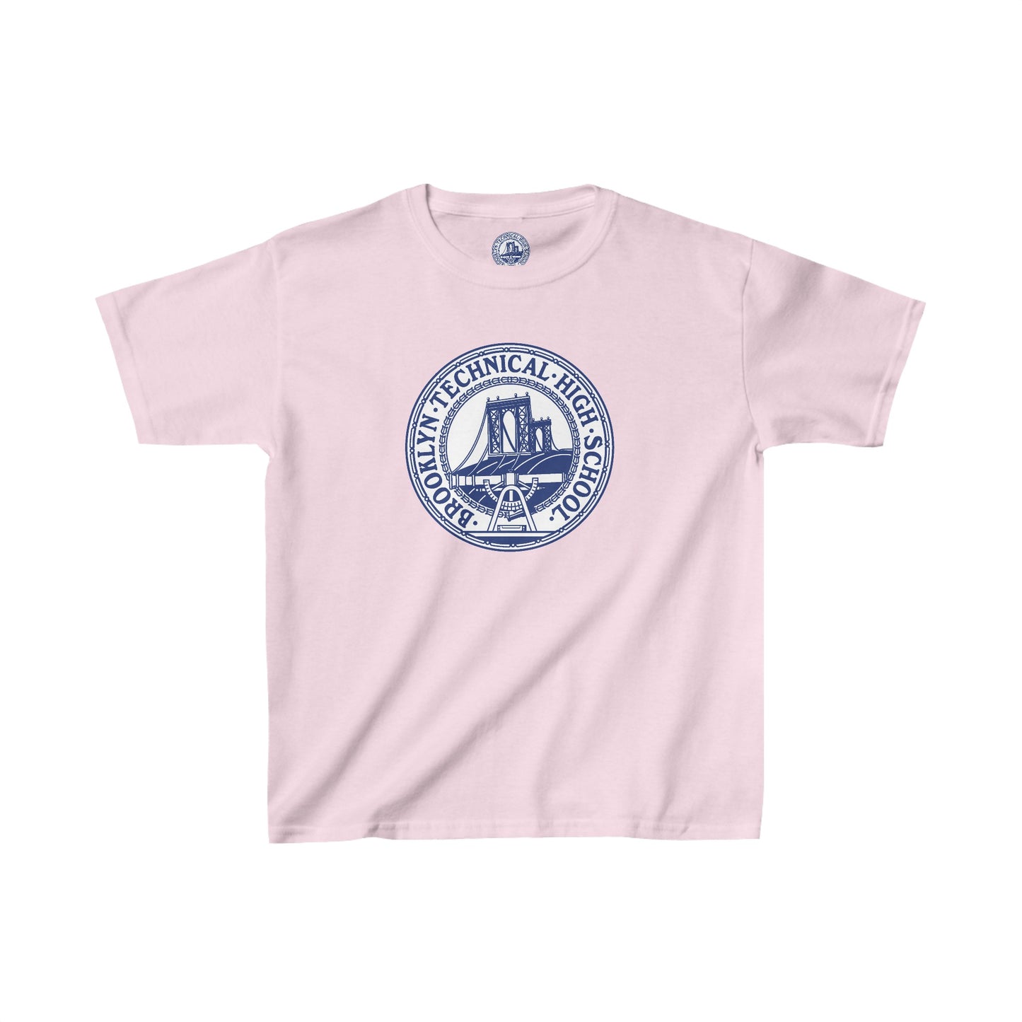 Family - Classic Tech Logo With Background - Kids Heavy Cotton T-Shirt