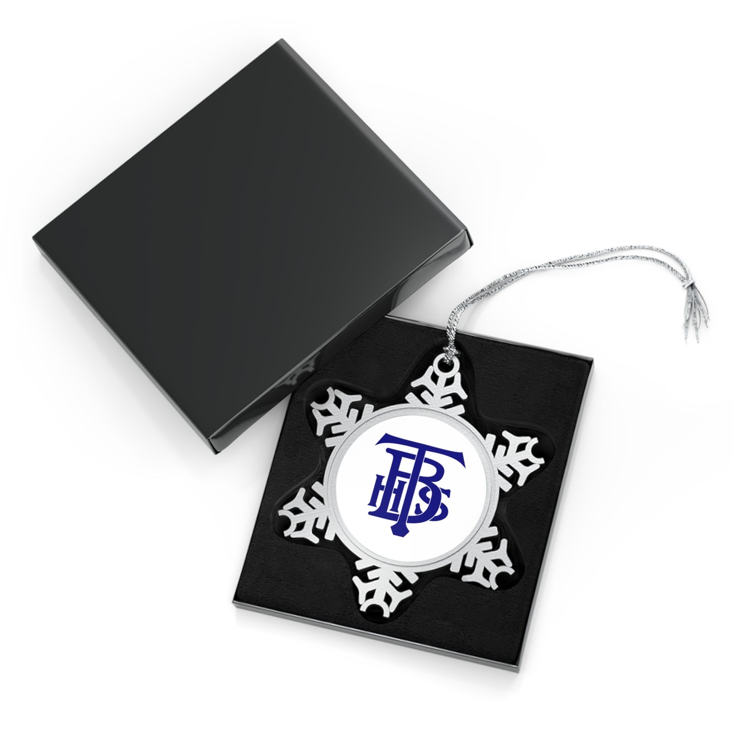 Stacked Tech Logo - Pewter Snowflake Ornament