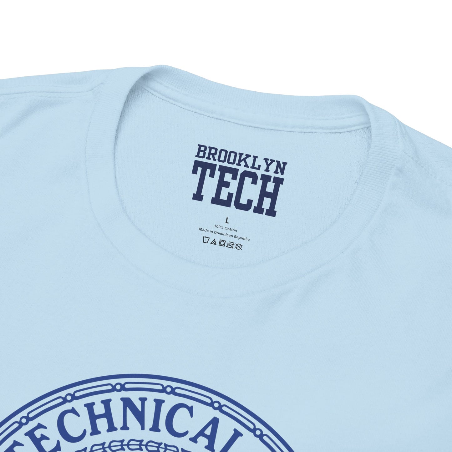 Classic Tech Logo - Blue Graphic - Men's Heavy Cotton Tee