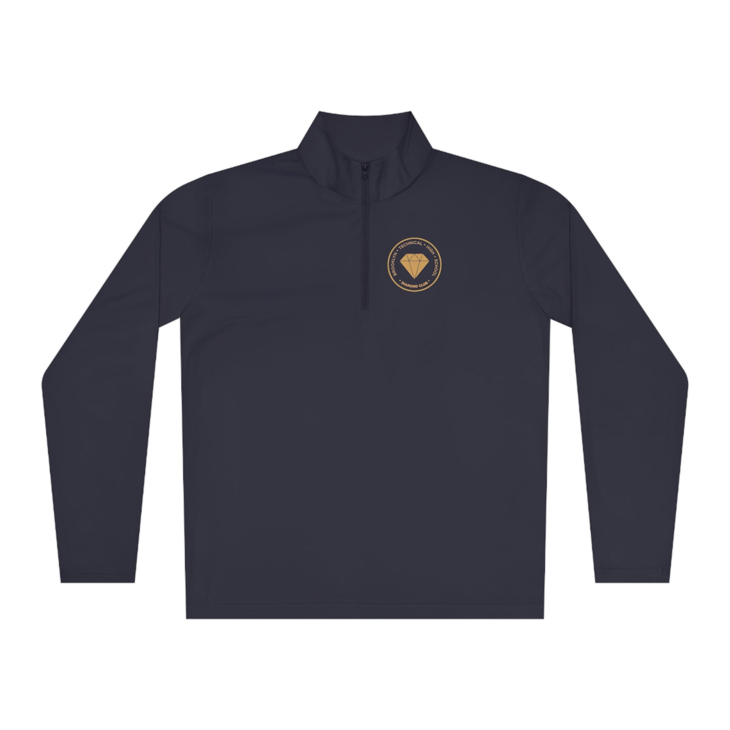 Diamond Club - Men's Quarter-Zip Pullover - Gold Graphic