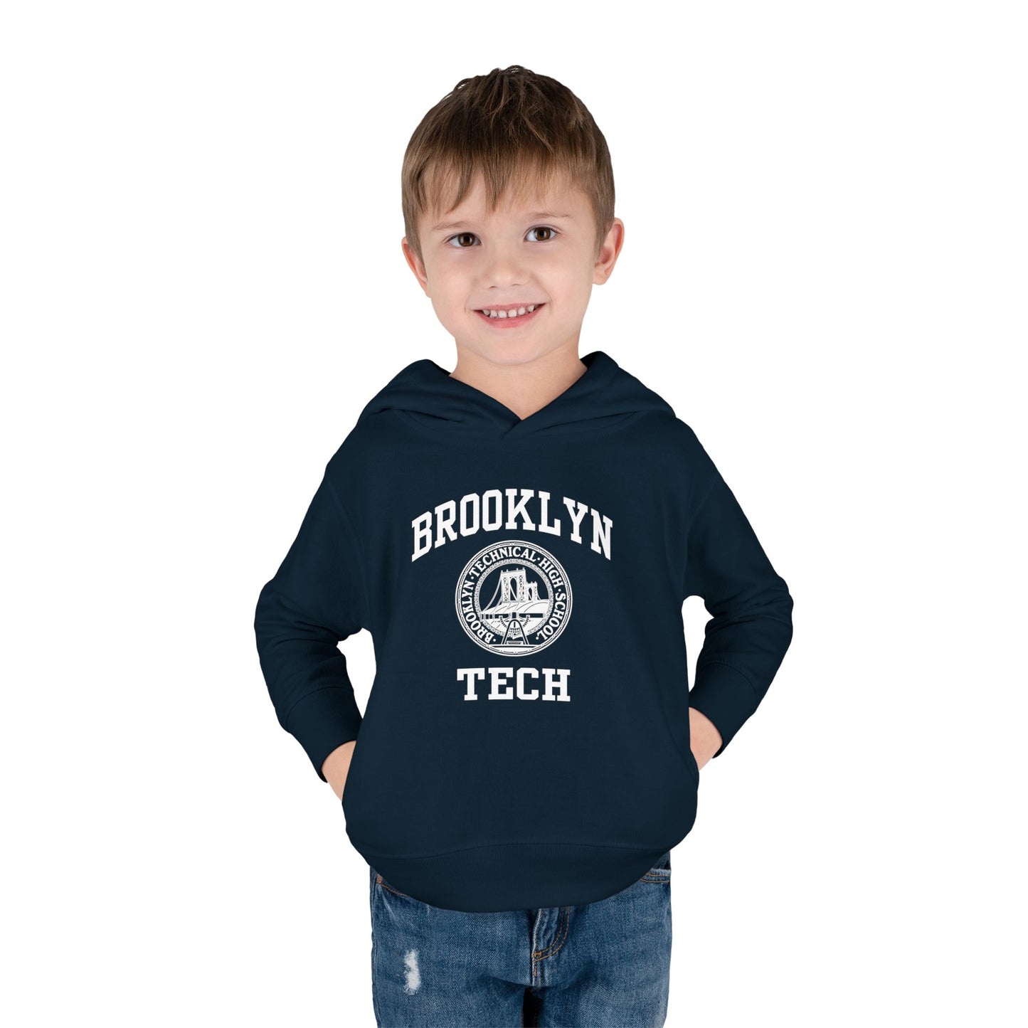 Family - Brooklyn Tech Classic Logo - Toddler Pullover Fleece Hoodie