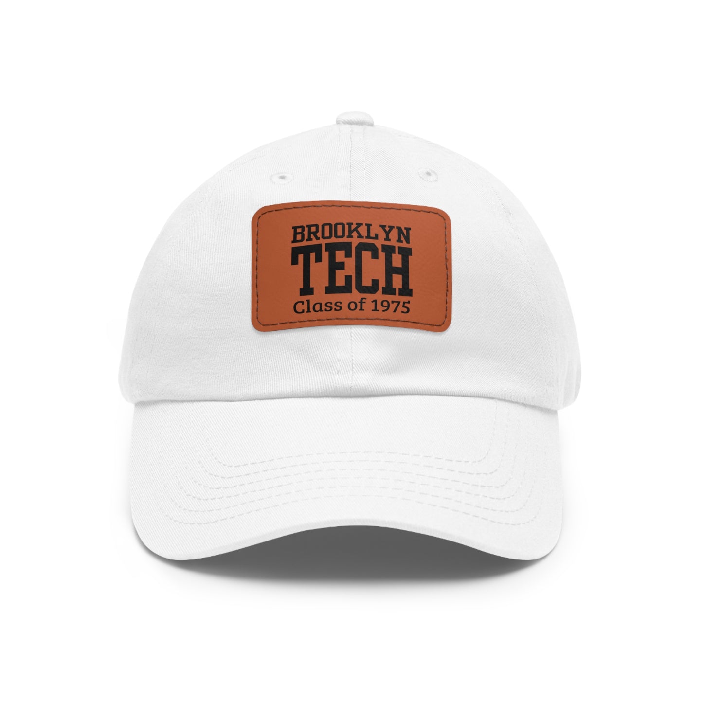 Classic Brooklyn Tech - Hat With Leather Patch (rectangle) - Class Of 1975