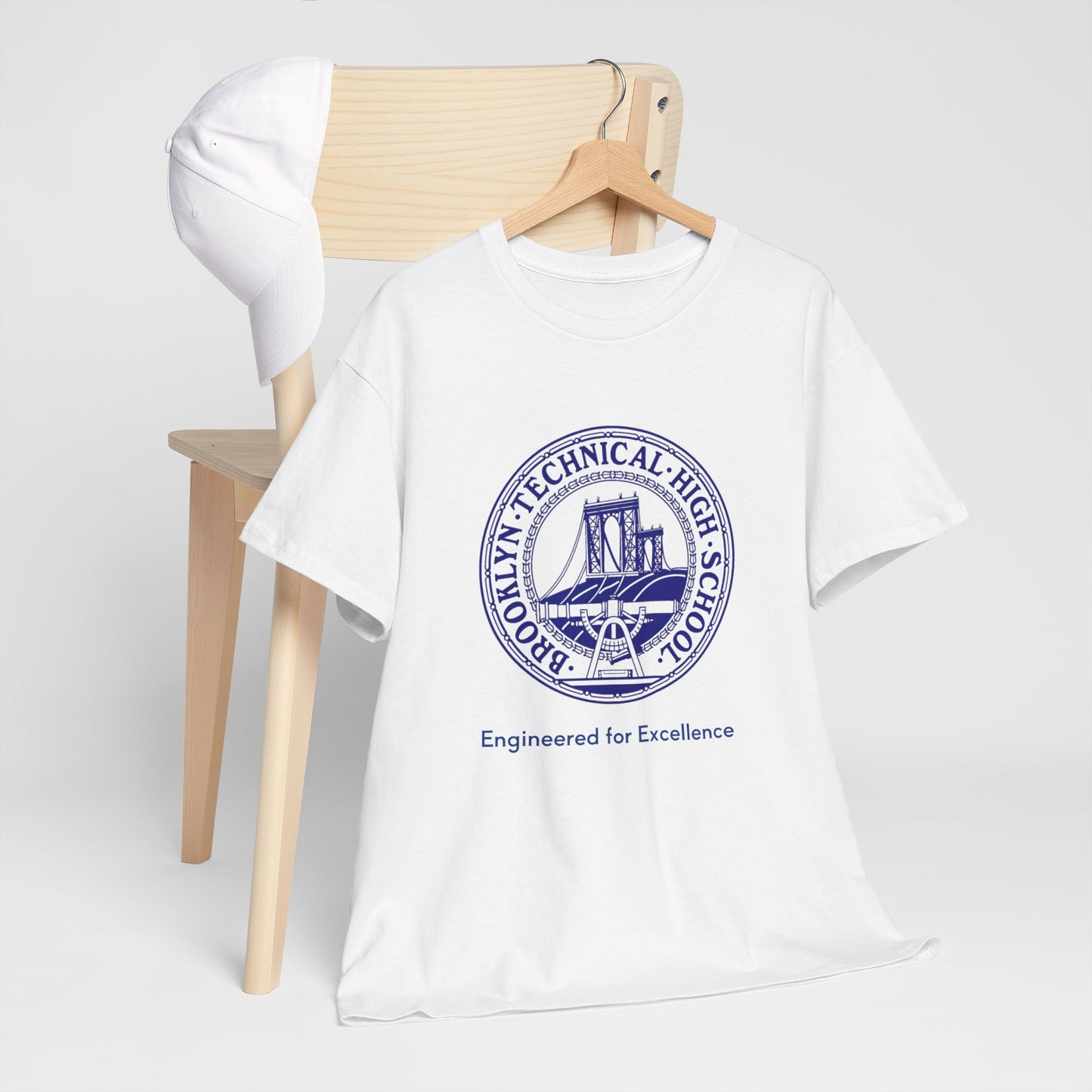 Classic Tech Logo - Engineered For Excellence - Men's Heavy Cotton T-Shirt