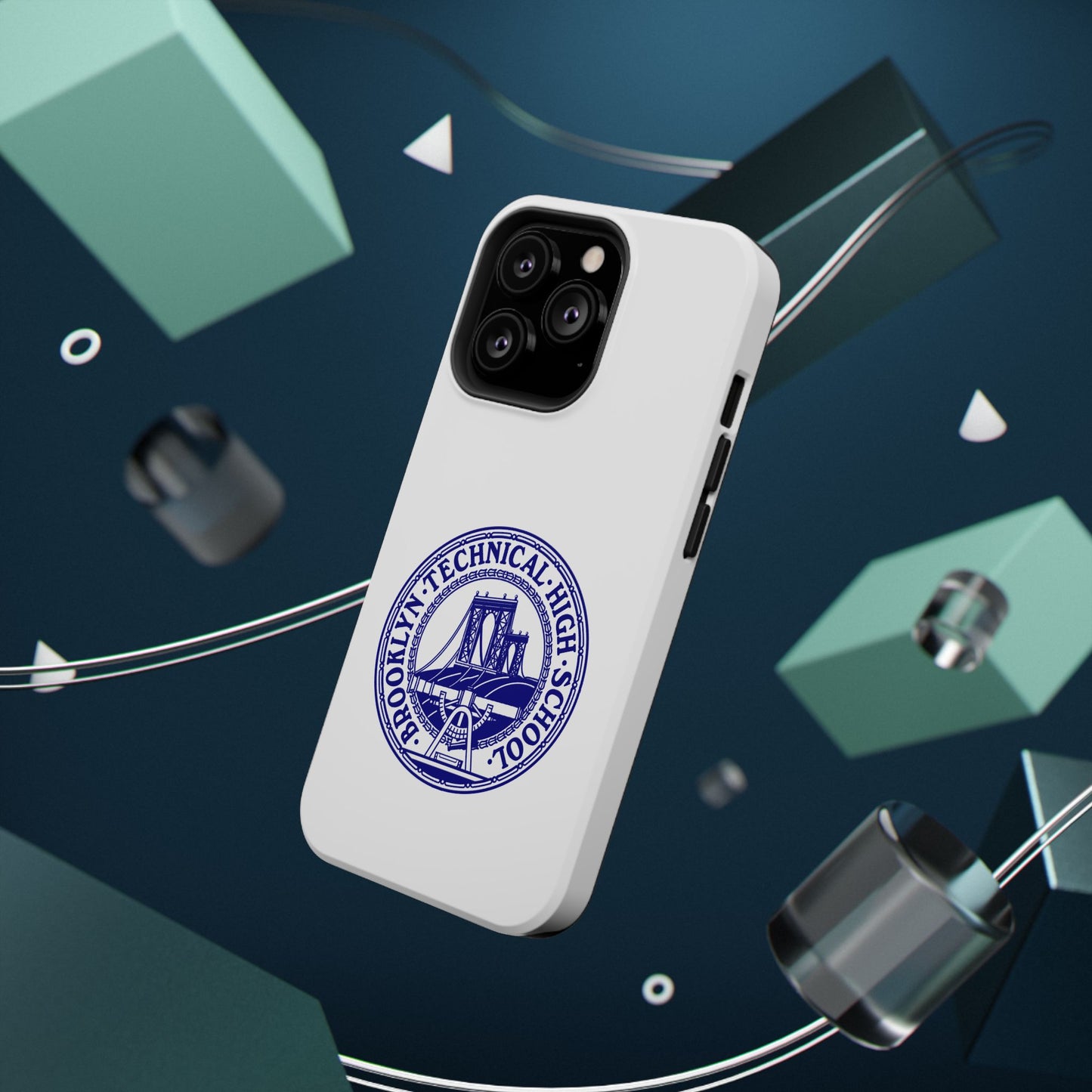 Classic Tech Seal - Impact-Resistant Phone Cases - Iphone Or Samsung - White