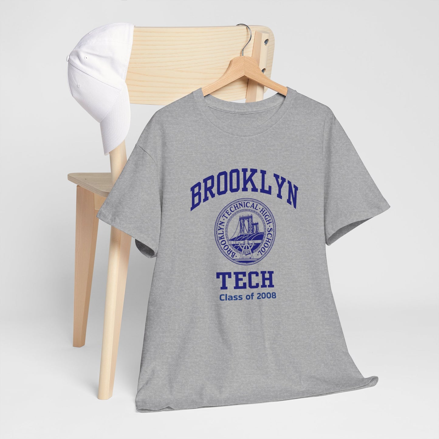 Brooklyn Tech Classic Logo - Men's Heavy Cotton T-Shirt - Class Of 2008
