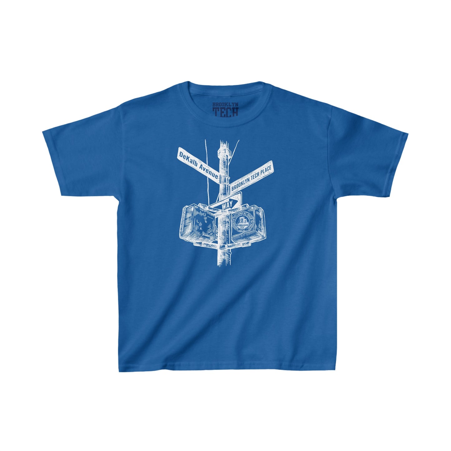 Family - Dekalb Ave & Brooklyn Tech Pl - Kids Heavy Cotton T-Shirt