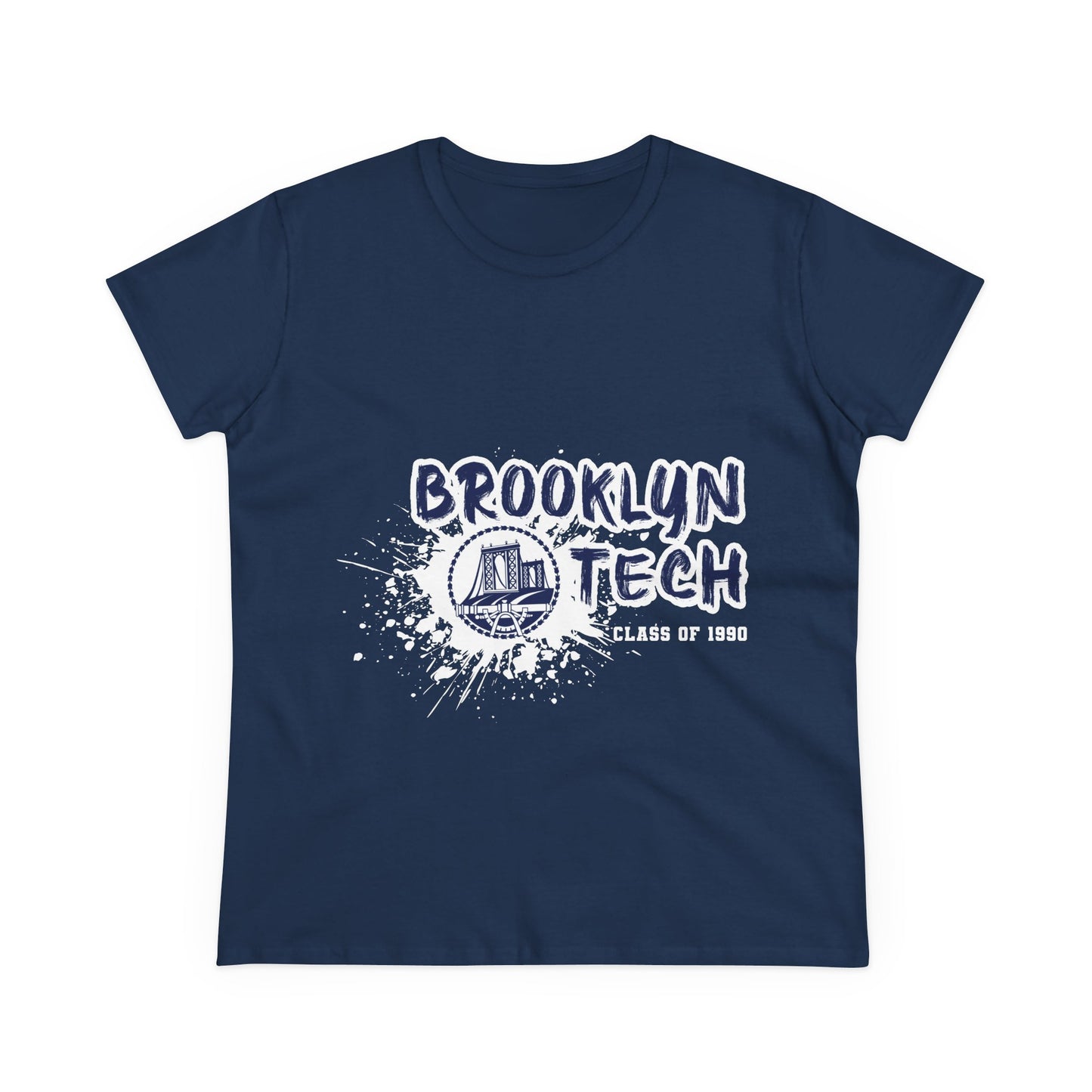 Class Of 1990 Commemorative Women's Midweight Cotton T-Shirt - White Font