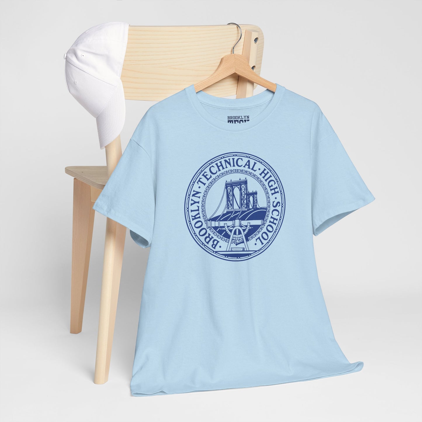 Classic Tech Logo - Blue Graphic - Men's Heavy Cotton Tee