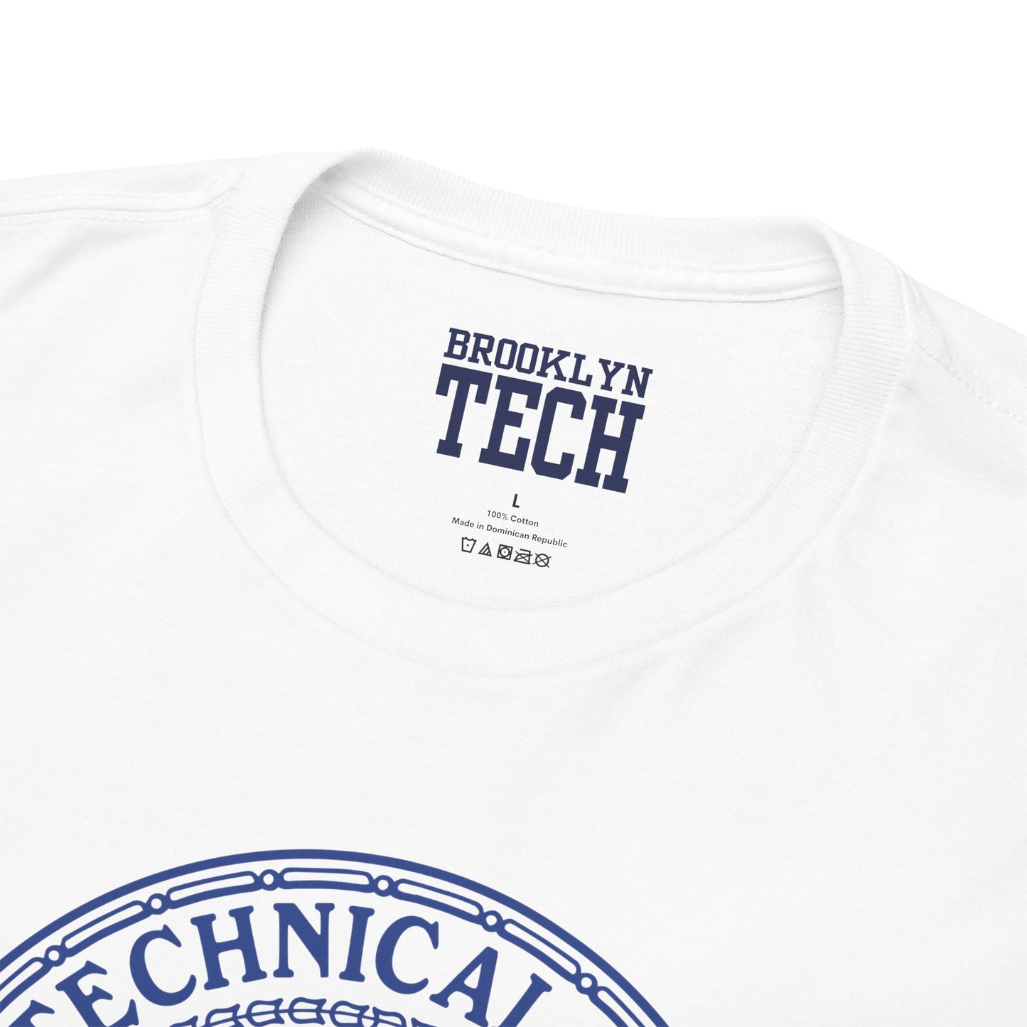 Classic Tech Logo - Blue Graphic - Men's Heavy Cotton Tee