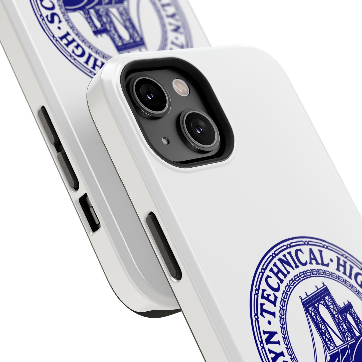 Classic Tech Seal - Impact-Resistant Phone Cases - Iphone Or Samsung - White