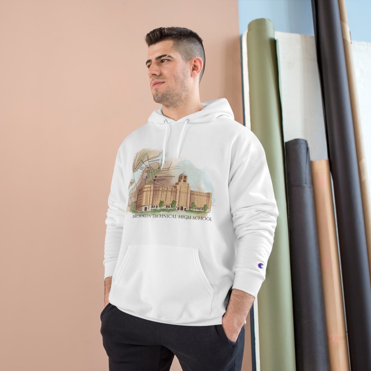 Boutique - Color Building & Map - Champion Hoodie