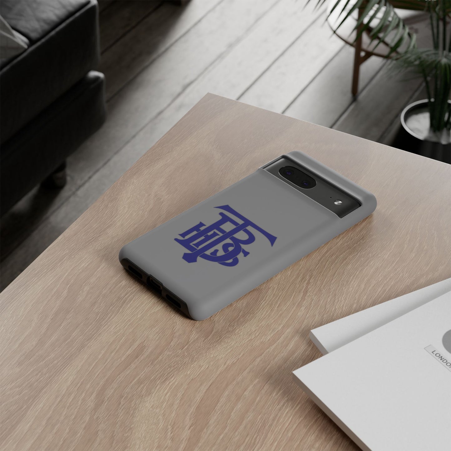 Stacked Logo - Tough Phone Cases - Gray - Google phones