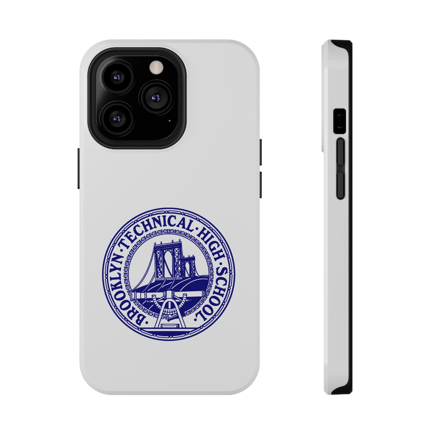 Classic Tech Seal - Impact-Resistant Phone Cases - Iphone Or Samsung - White