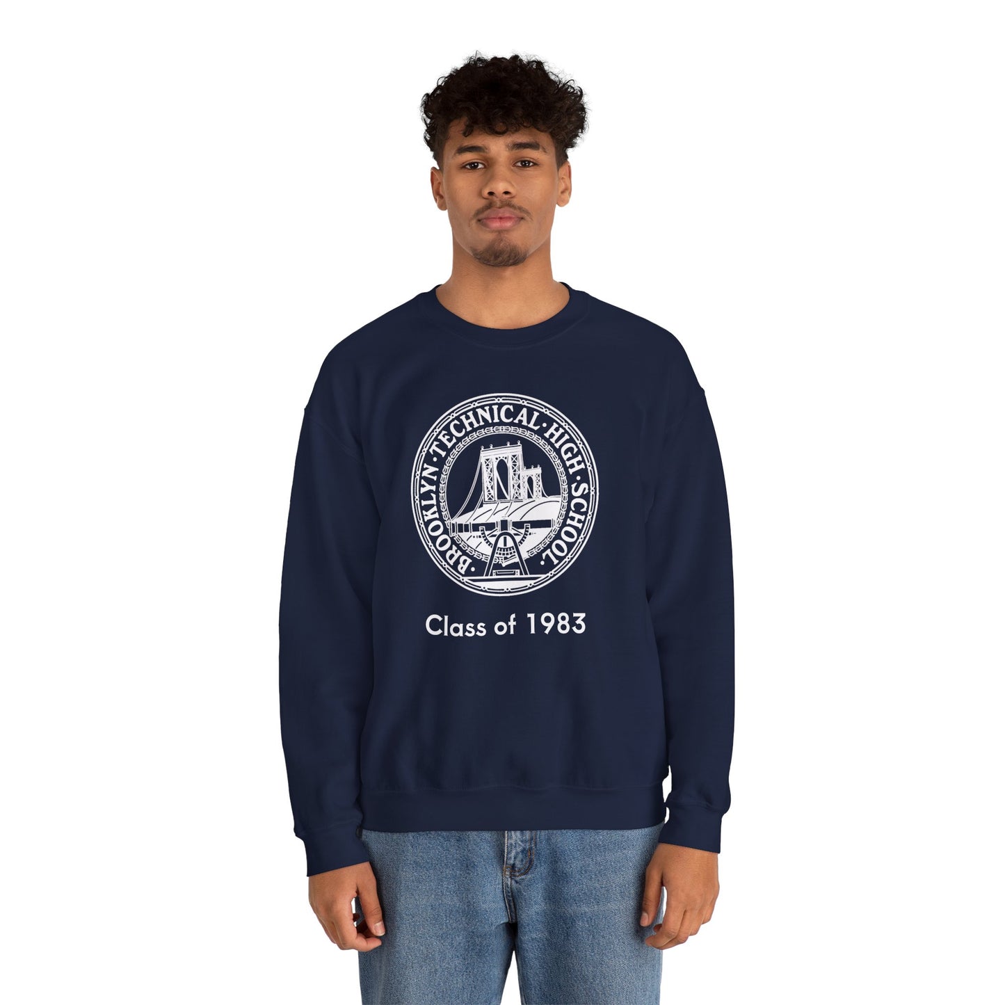 Classic Tech Logo - Men's Heavy Blend Crewneck Sweatshirt - Class Of 1983