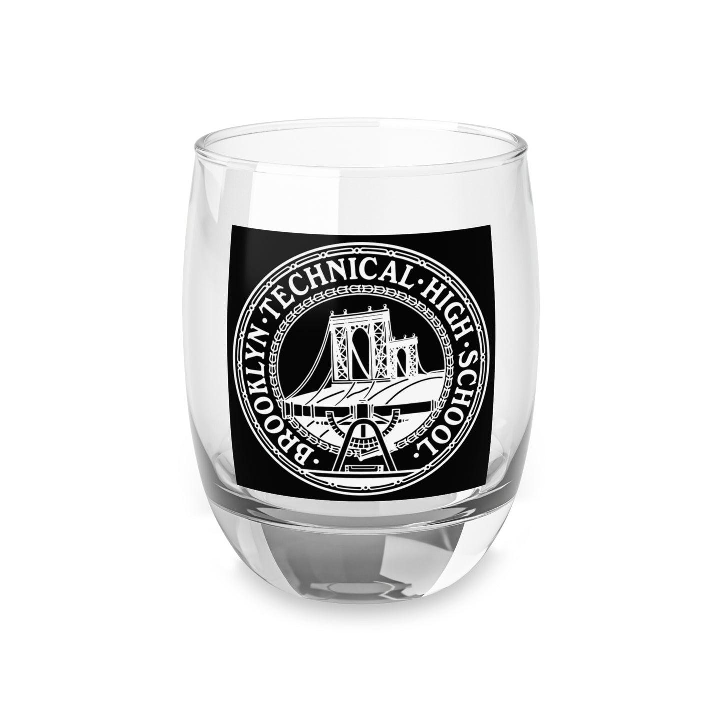 Classic Tech Whiskey Glass With Black Background