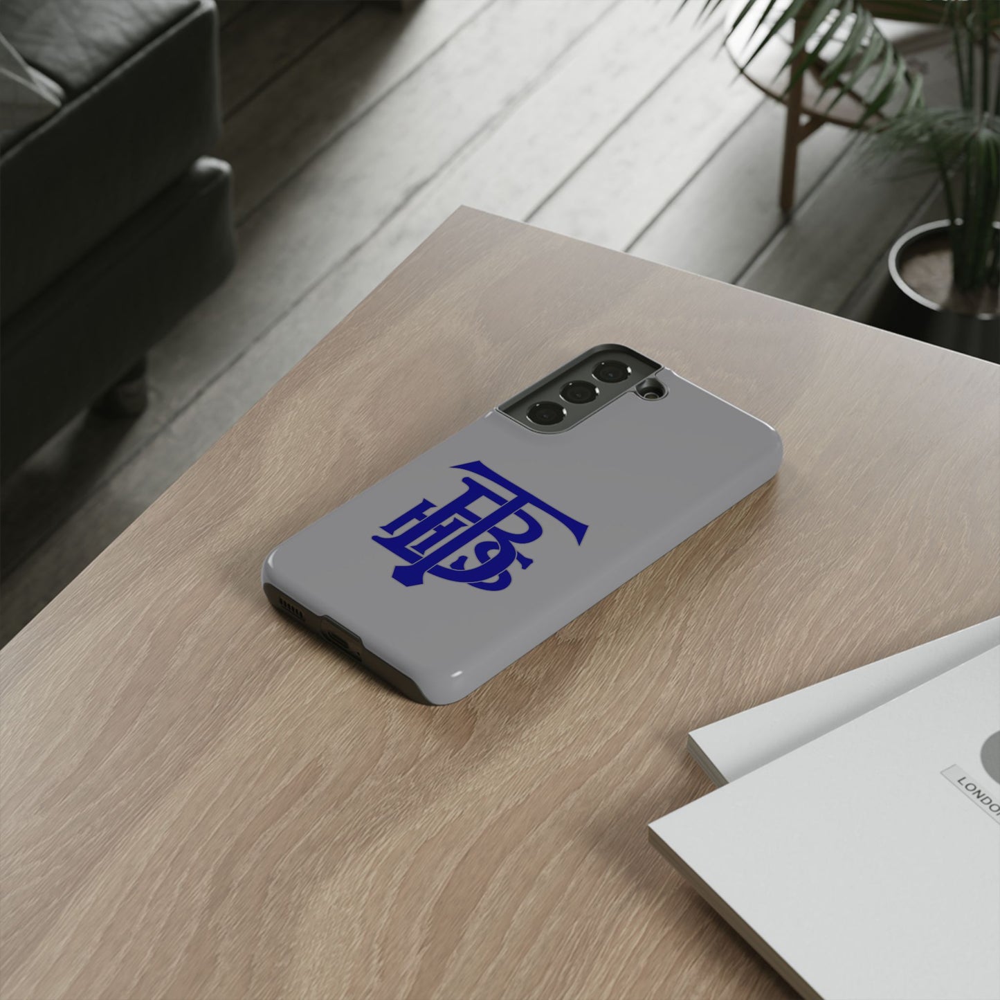 Stacked Logo - Tough Phone Cases - Gray - Samsung phones
