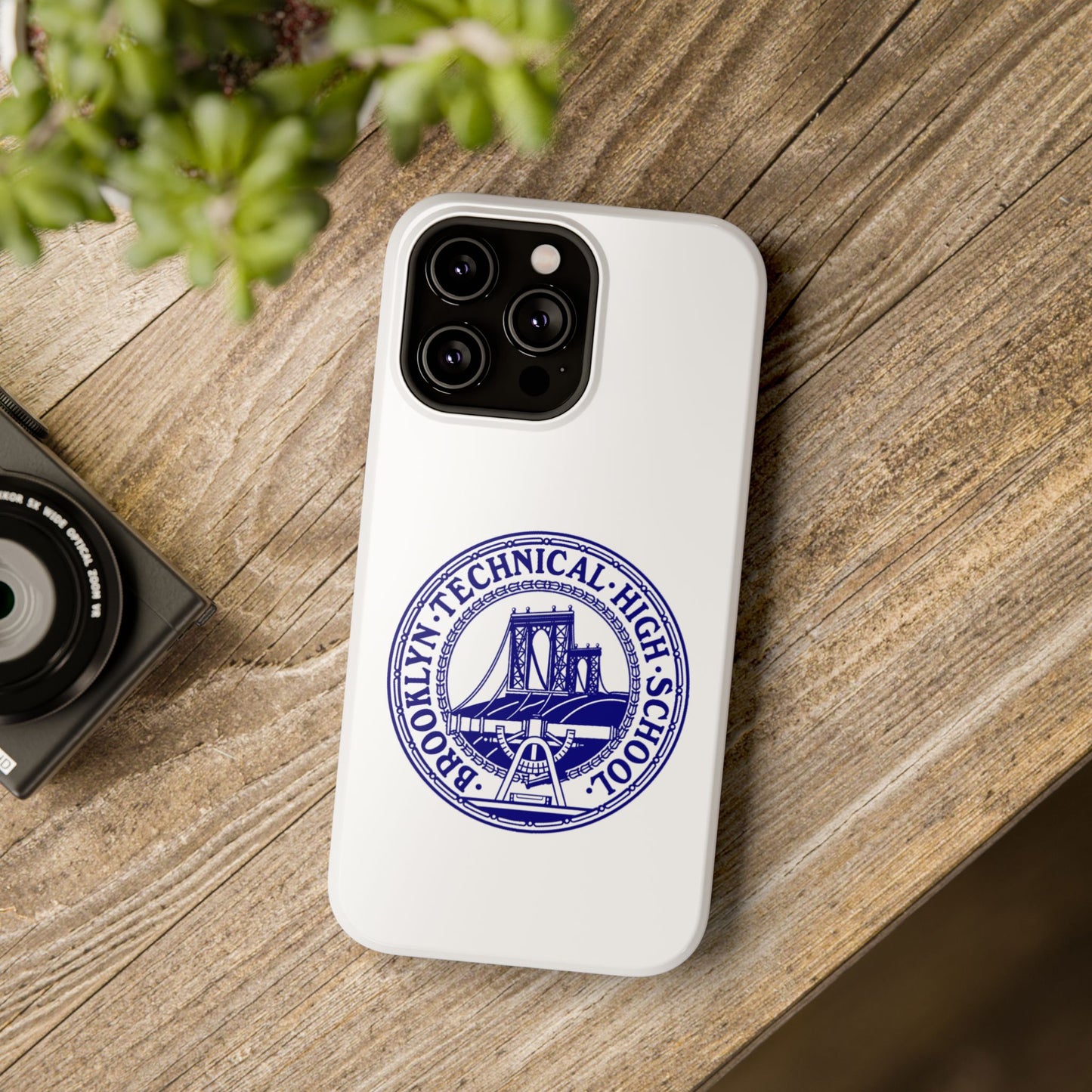 Classic Tech Seal - Impact-Resistant Phone Cases - Iphone Or Samsung - White