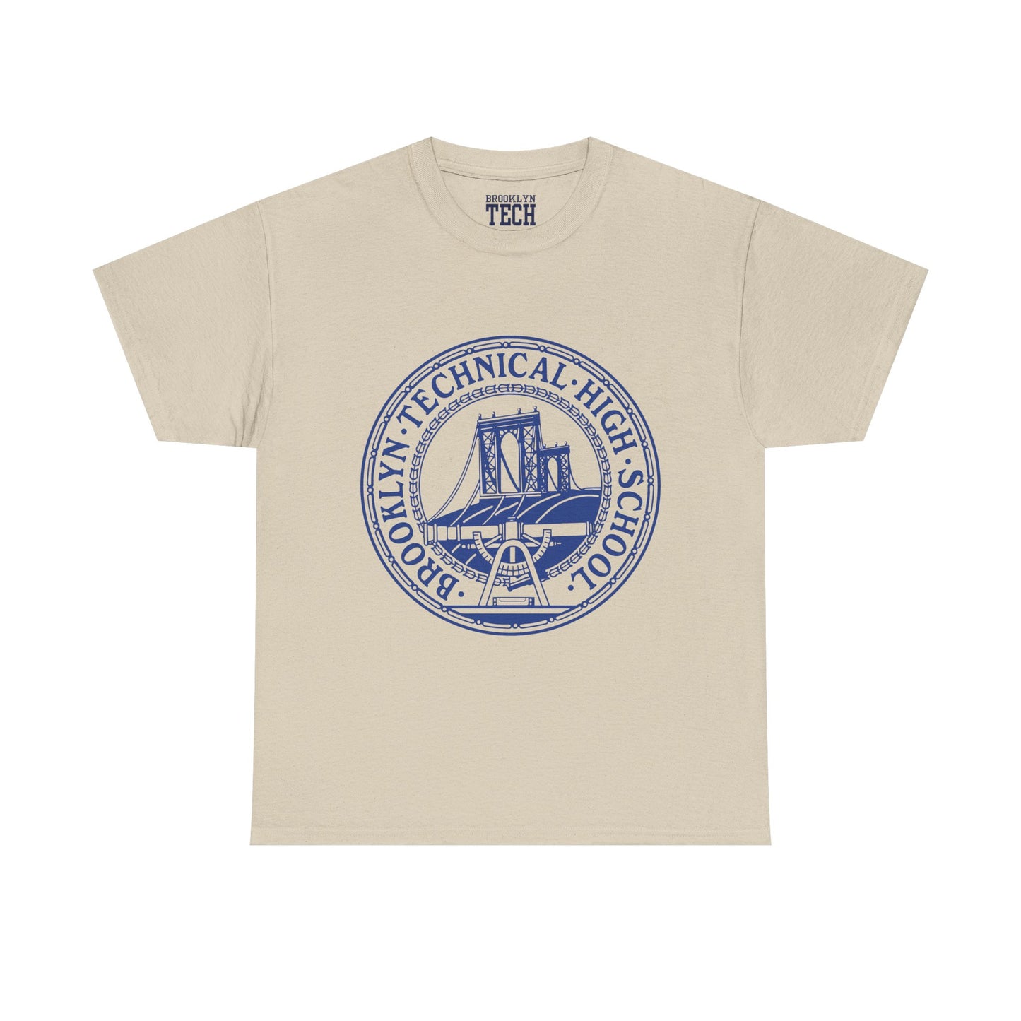 Classic Tech Logo - Blue Graphic - Men's Heavy Cotton T-Shirt