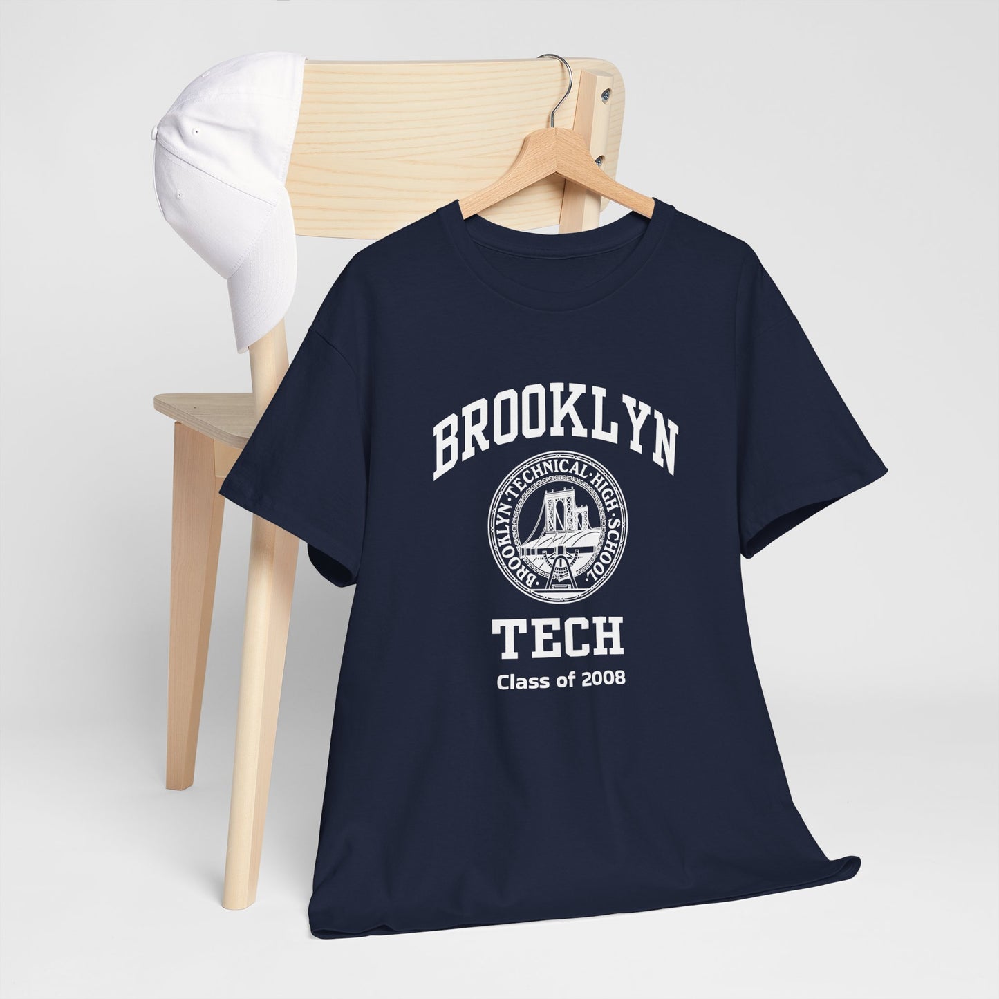 Brooklyn Tech Classic Logo - Men's Heavy Cotton T-Shirt - Class Of 2008