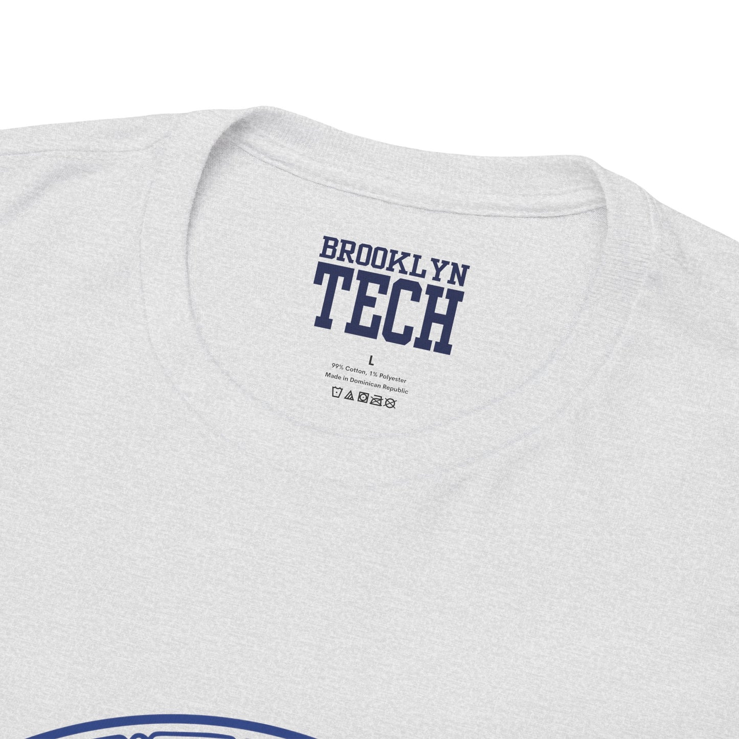 Classic Tech Logo - Blue Graphic - Men's Heavy Cotton T-Shirt