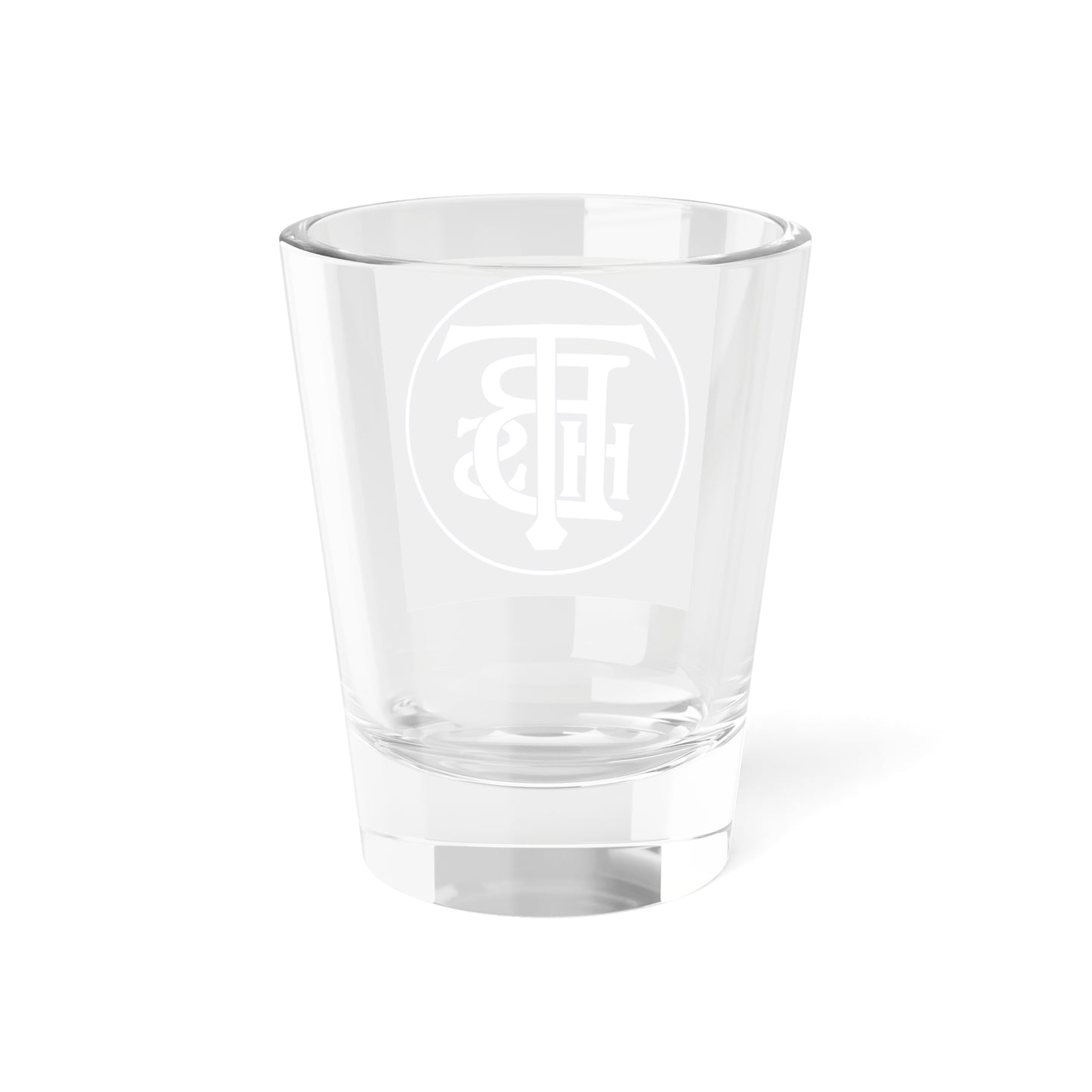 Stacked Logo In Circle Shot Glass