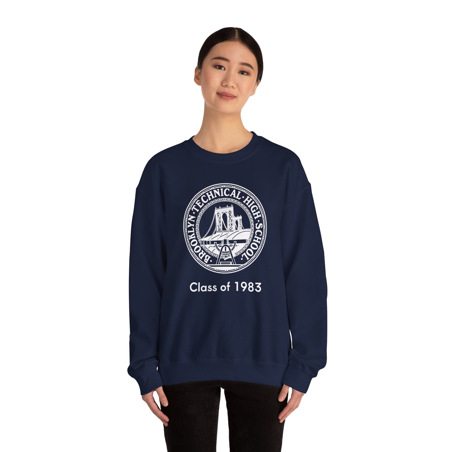 Classic Tech Logo - Men's Heavy Blend Crewneck Sweatshirt - Class Of 1983