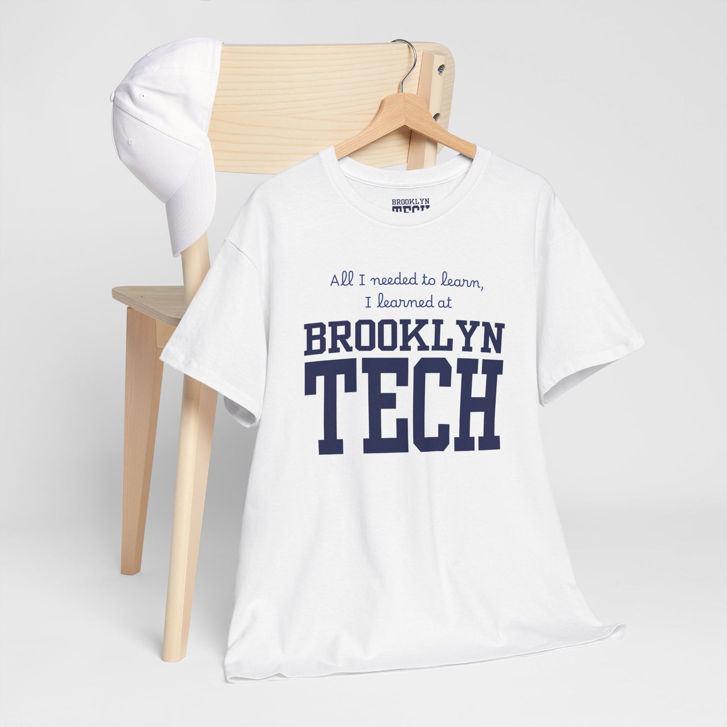 Boutique - All I Needed To Learn, I Learned At Brooklyn Tech - Men's Heavy Cotton T-Shirt
