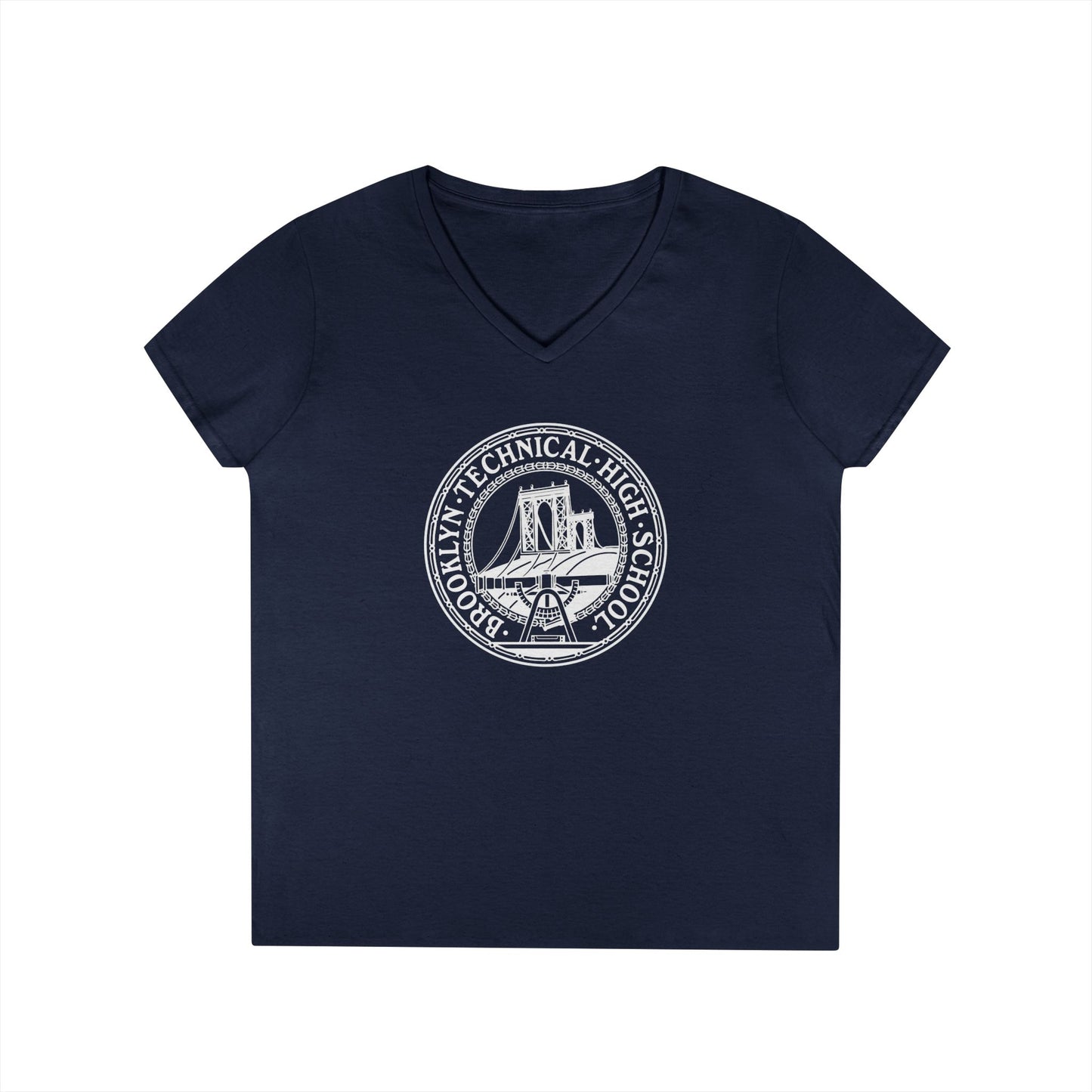 Classic Tech Logo - Ladies' V-Neck T-Shirt