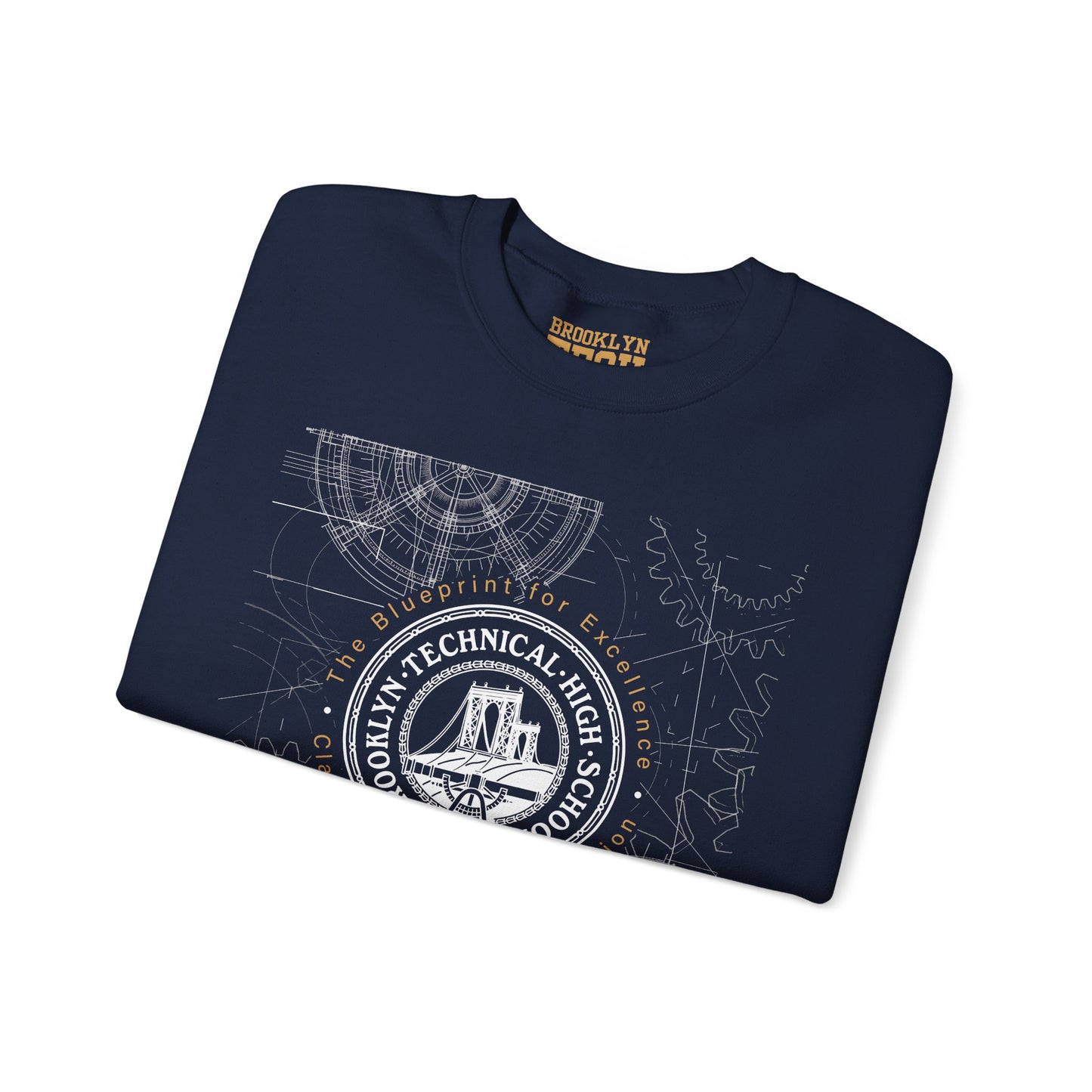 The Blueprint For Excellence - Unisex Heavy Blend Crewneck Sweatshirt - Class Of 1980