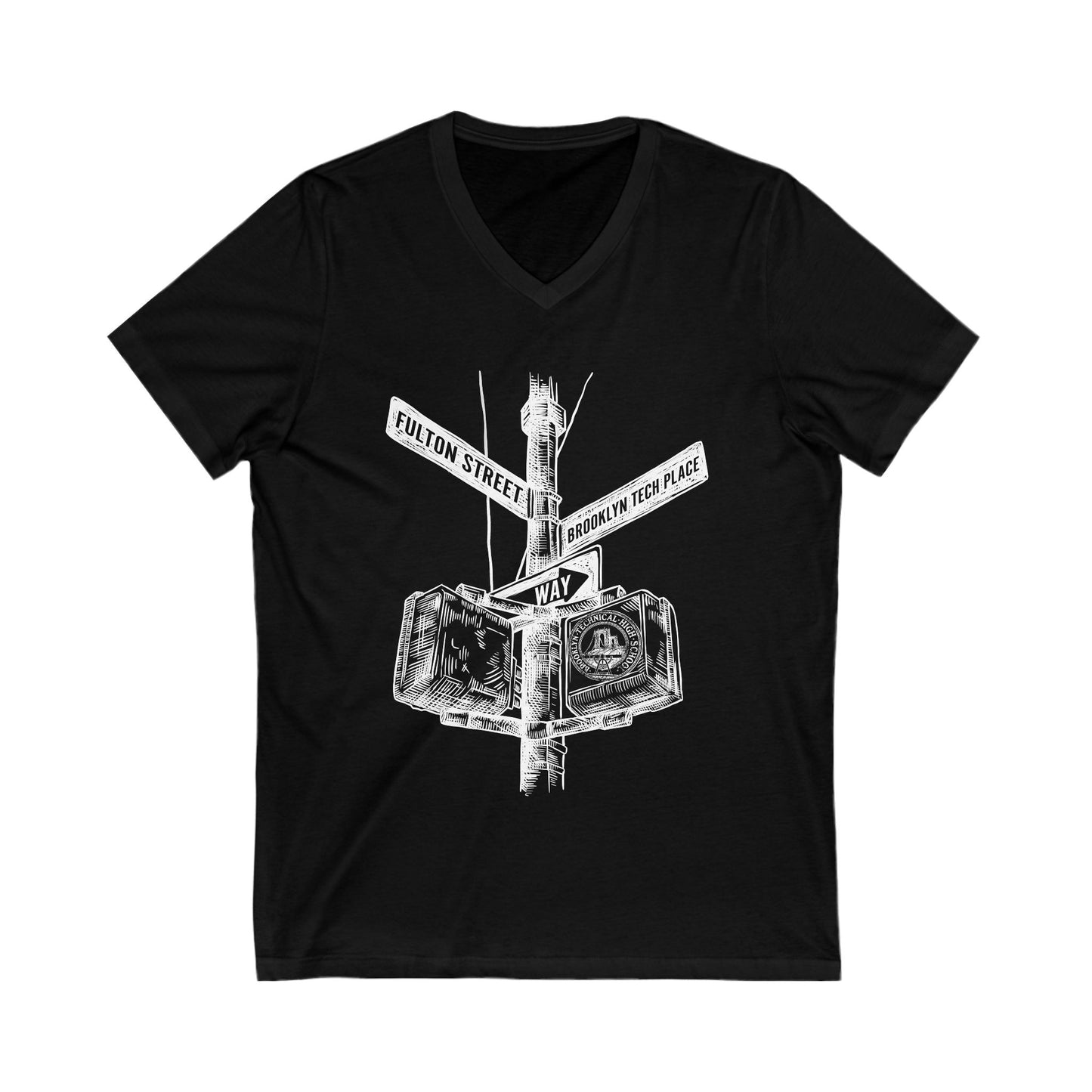 Boutique - Fulton St & Brooklyn Tech Pl - Men's V-Neck Tee