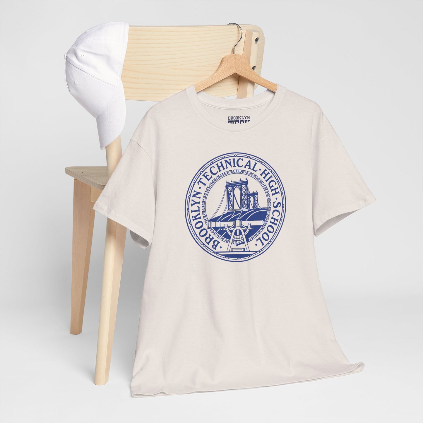 Classic Tech Logo - Blue Graphic - Men's Heavy Cotton Tee