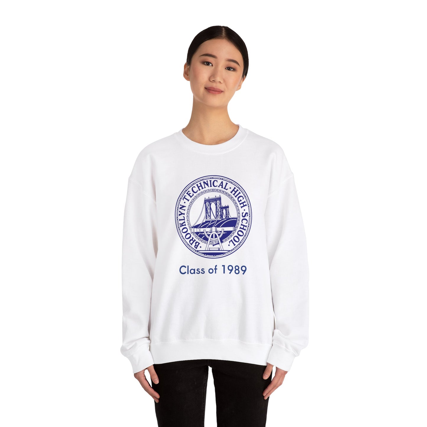 Classic Tech Logo - Men's Heavy Blend Crewneck Sweatshirt - Class Of 1989