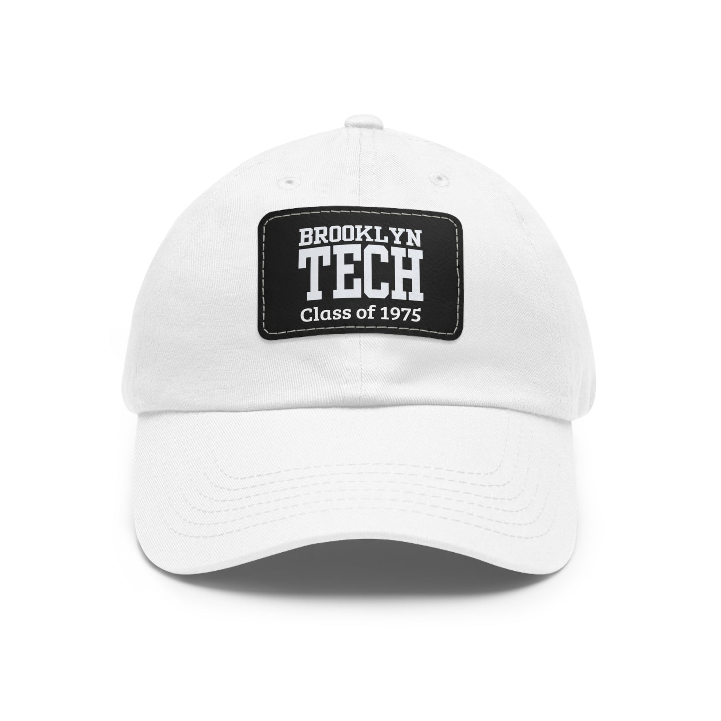 Classic Brooklyn Tech - Hat With Leather Patch (rectangle) - Class Of 1975