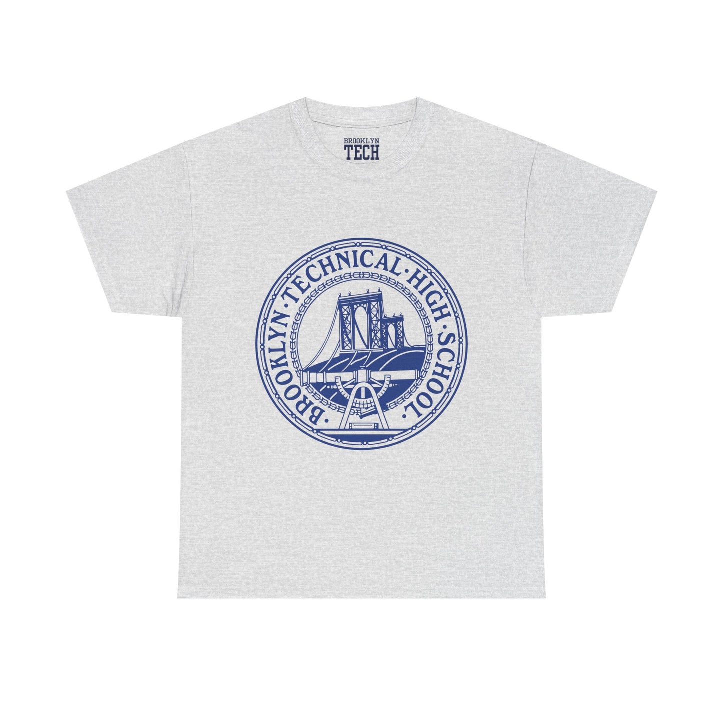 Classic Tech Logo - Blue Graphic - Men's Heavy Cotton T-Shirt