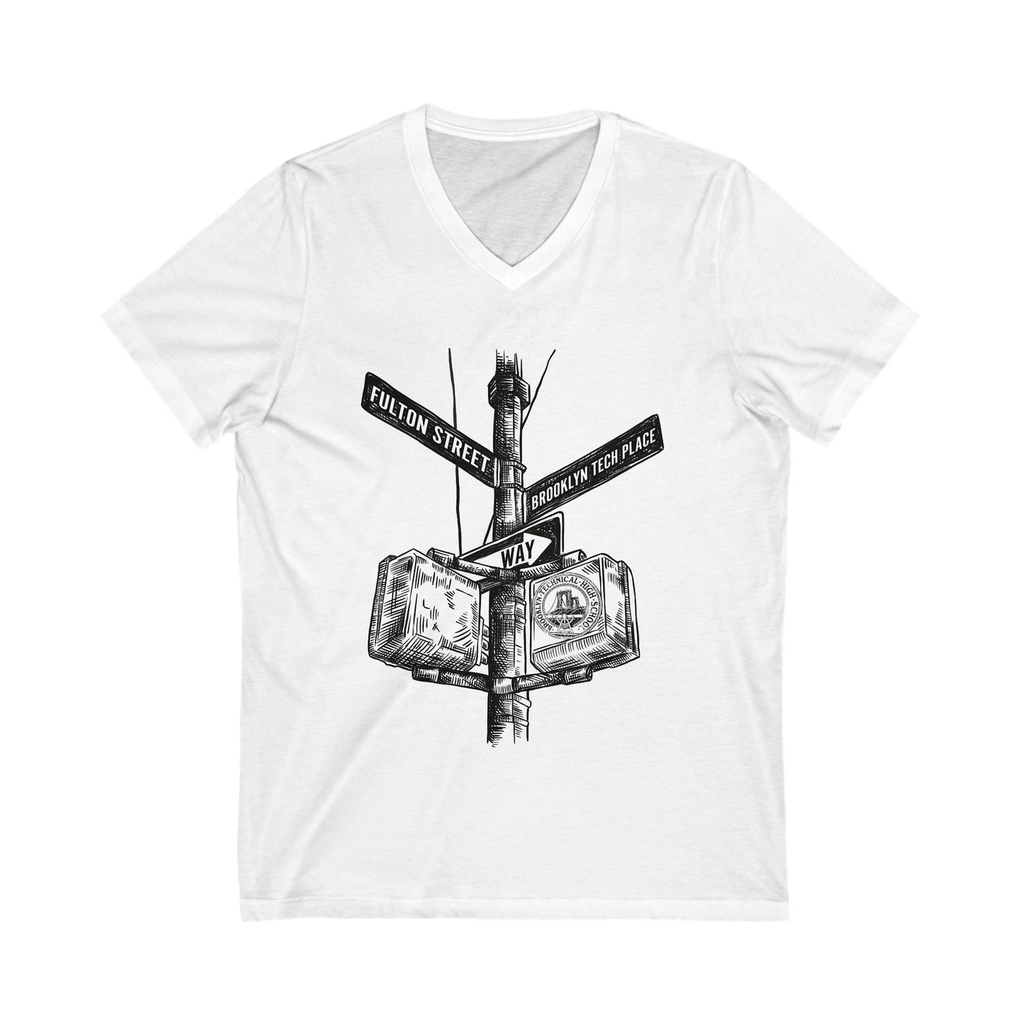 Boutique - Fulton St & Brooklyn Tech Pl - Men's V-Neck Tee