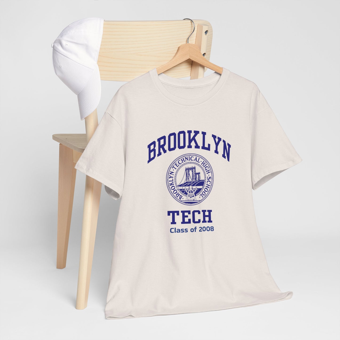 Brooklyn Tech Classic Logo - Men's Heavy Cotton T-Shirt - Class Of 2008