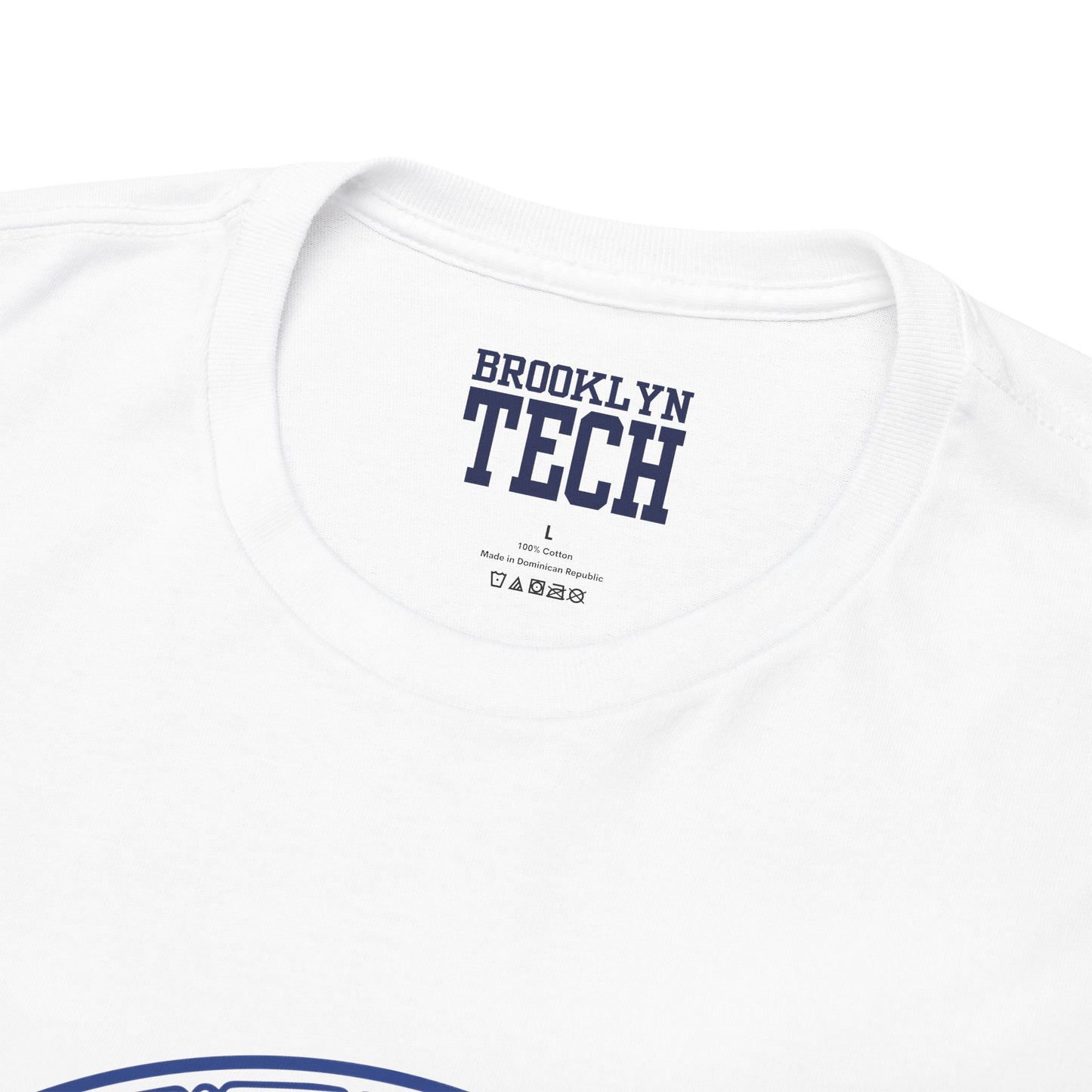 Classic Tech Logo - Blue Graphic - Men's Heavy Cotton T-Shirt