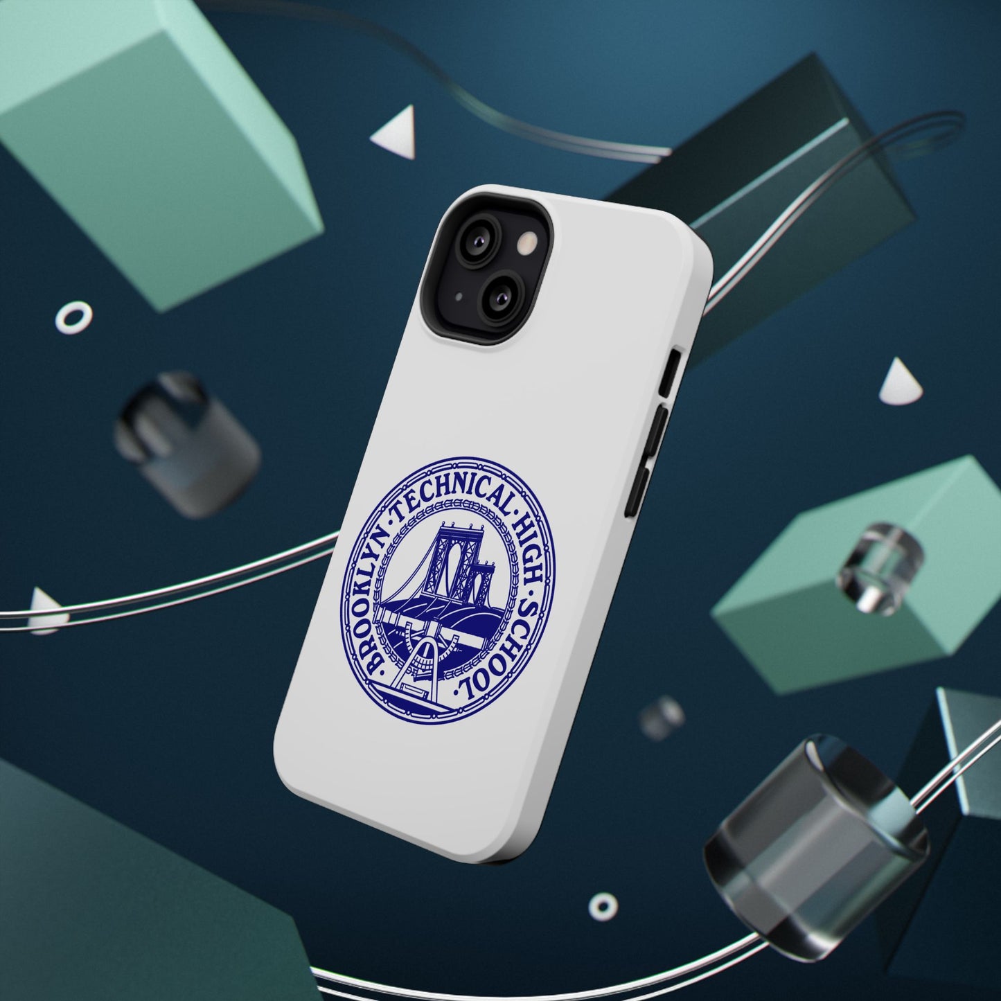 Classic Tech Seal - Impact-Resistant Phone Cases - Iphone Or Samsung - White
