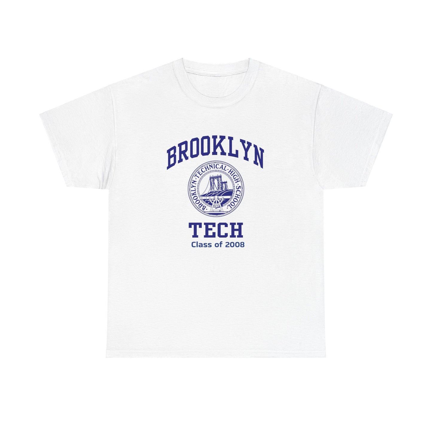 Brooklyn Tech Classic Logo - Men's Heavy Cotton T-Shirt - Class Of 2008