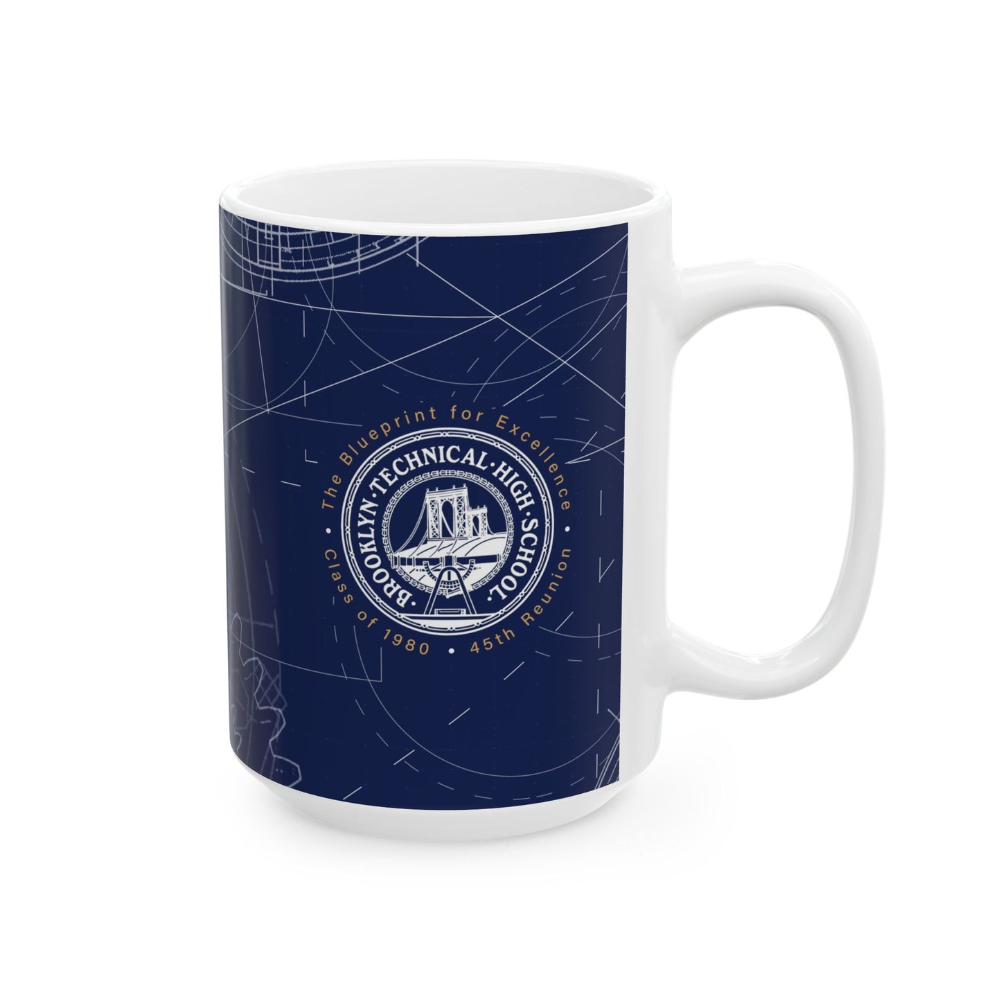 The Blueprint for Success - Class of 1980 - Blue Ceramic Mug - (11oz & 15oz)