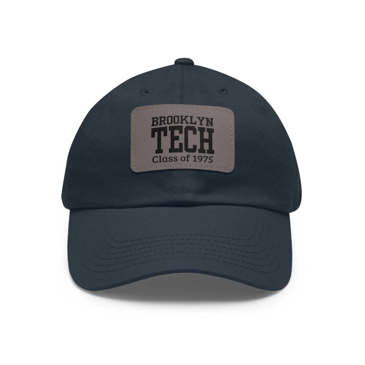 Classic Brooklyn Tech - Hat With Leather Patch (rectangle) - Class Of 1975