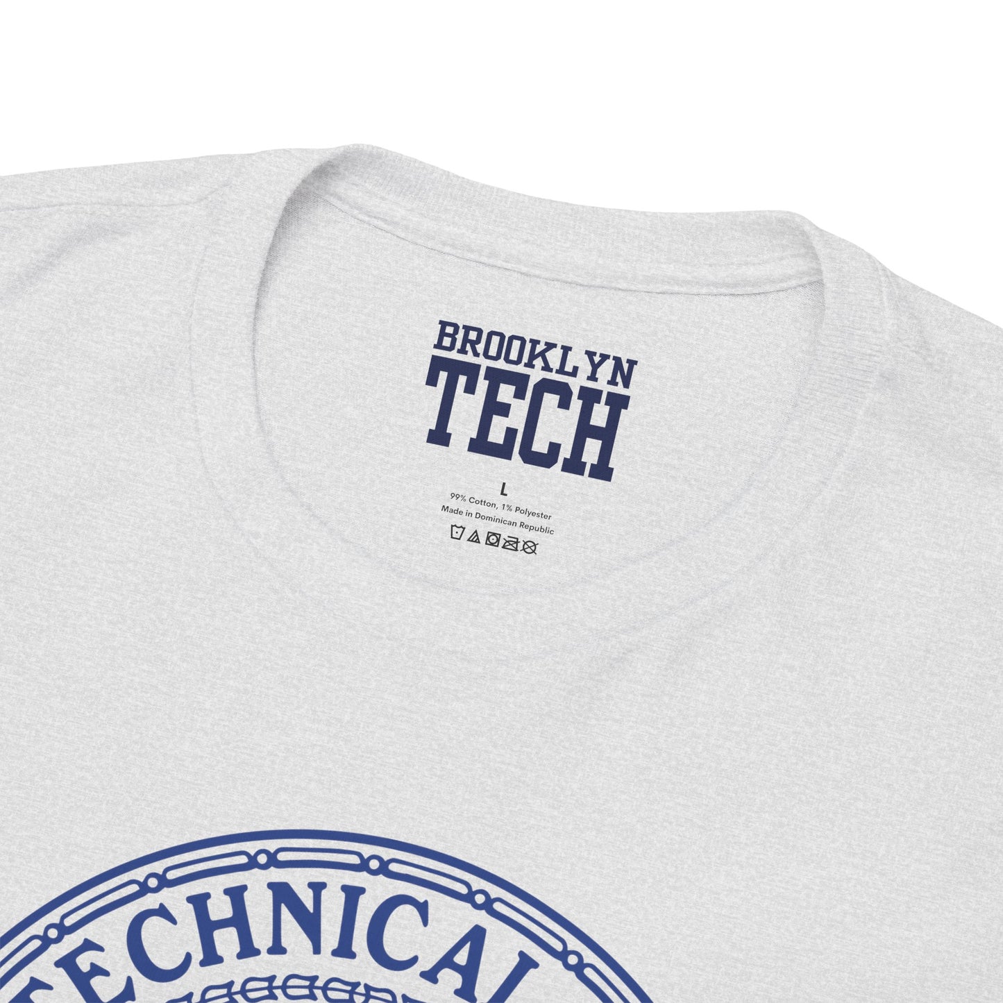 Classic Tech Logo - Blue Graphic - Men's Heavy Cotton Tee